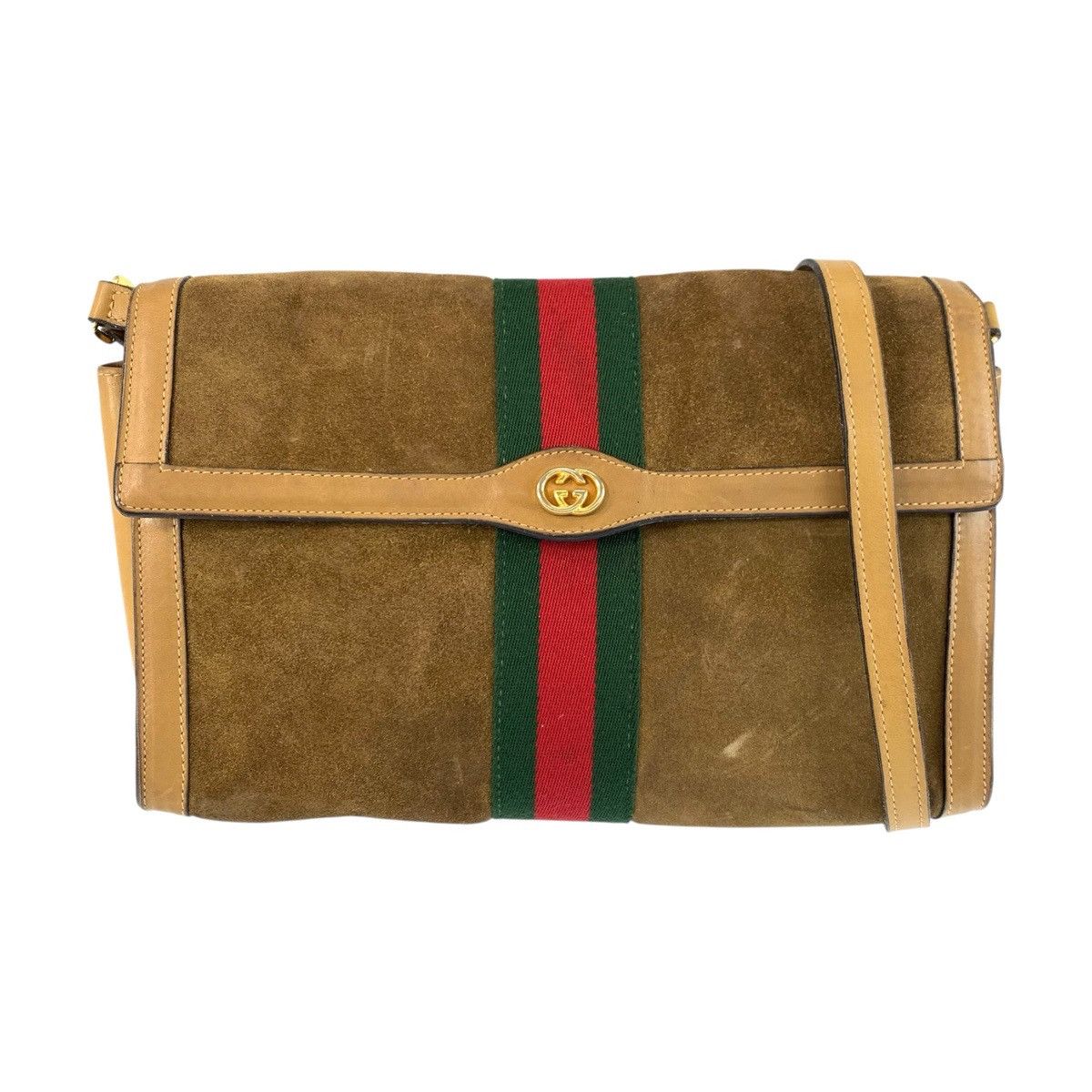Gucci Gucci Gucci Old Gucci Sheline Line Leather Shoulder Bag Leather Shoulder Bag 38 DUTY FREE for USA Size ONE SIZE - 1 Thumbnail