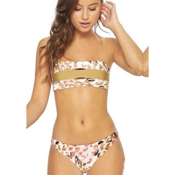 Other NWT PQ SWIM Minx Cheetah Animal Print Bikini Bottom PilyQ‎ Size ONE SIZE - 4 Thumbnail
