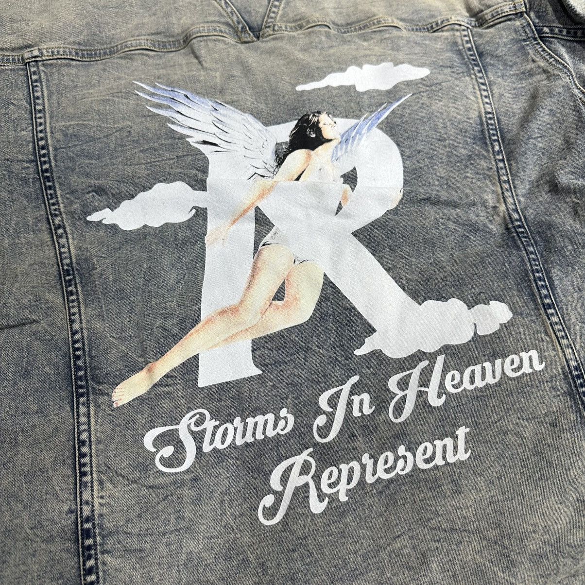 Represent Clo. Represent Storms In Heaven Denim Jacket Size US M / EU 48-50 / 2 - 5 Thumbnail