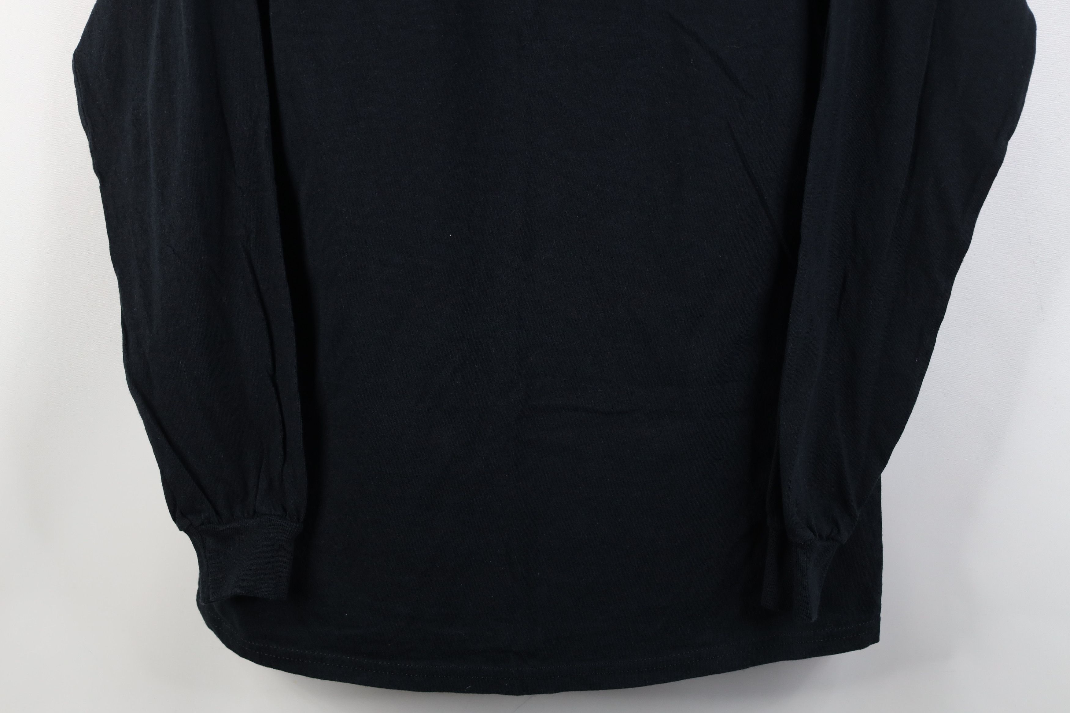Vintage Vintage 90s Y2K Streetwear Cotton Long Sleeve T-Shirt Black Size US M / EU 48-50 / 2 - 3 Thumbnail