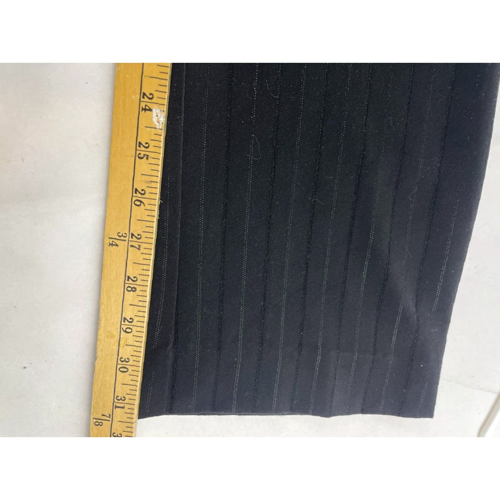 George George Dress Pants Women's Size 6 Black Striped Mid Rise Flat Front Pants Womens Size 28" / US 6 / IT 42 - 6 Thumbnail