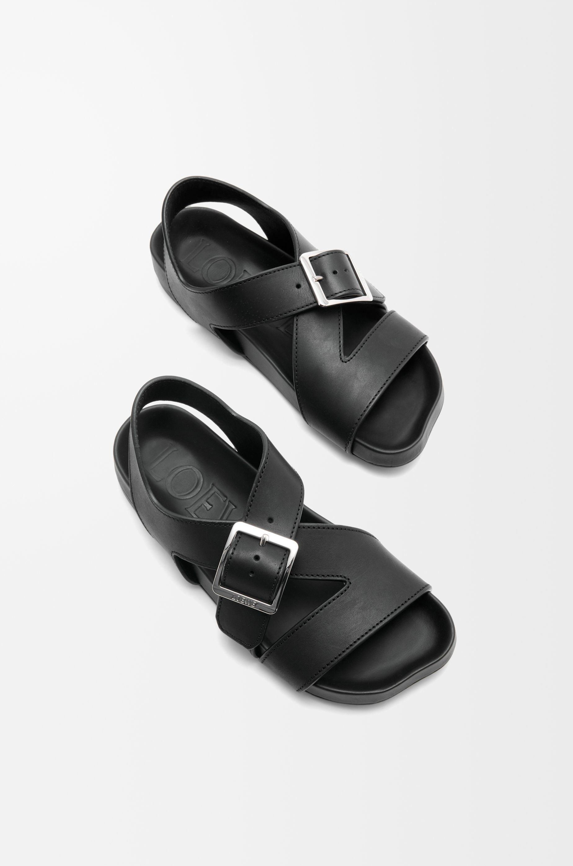 Loewe o1in1g0426 Ease Buckle Sandals in Black Size US 9 / IT 39 - 4 Thumbnail