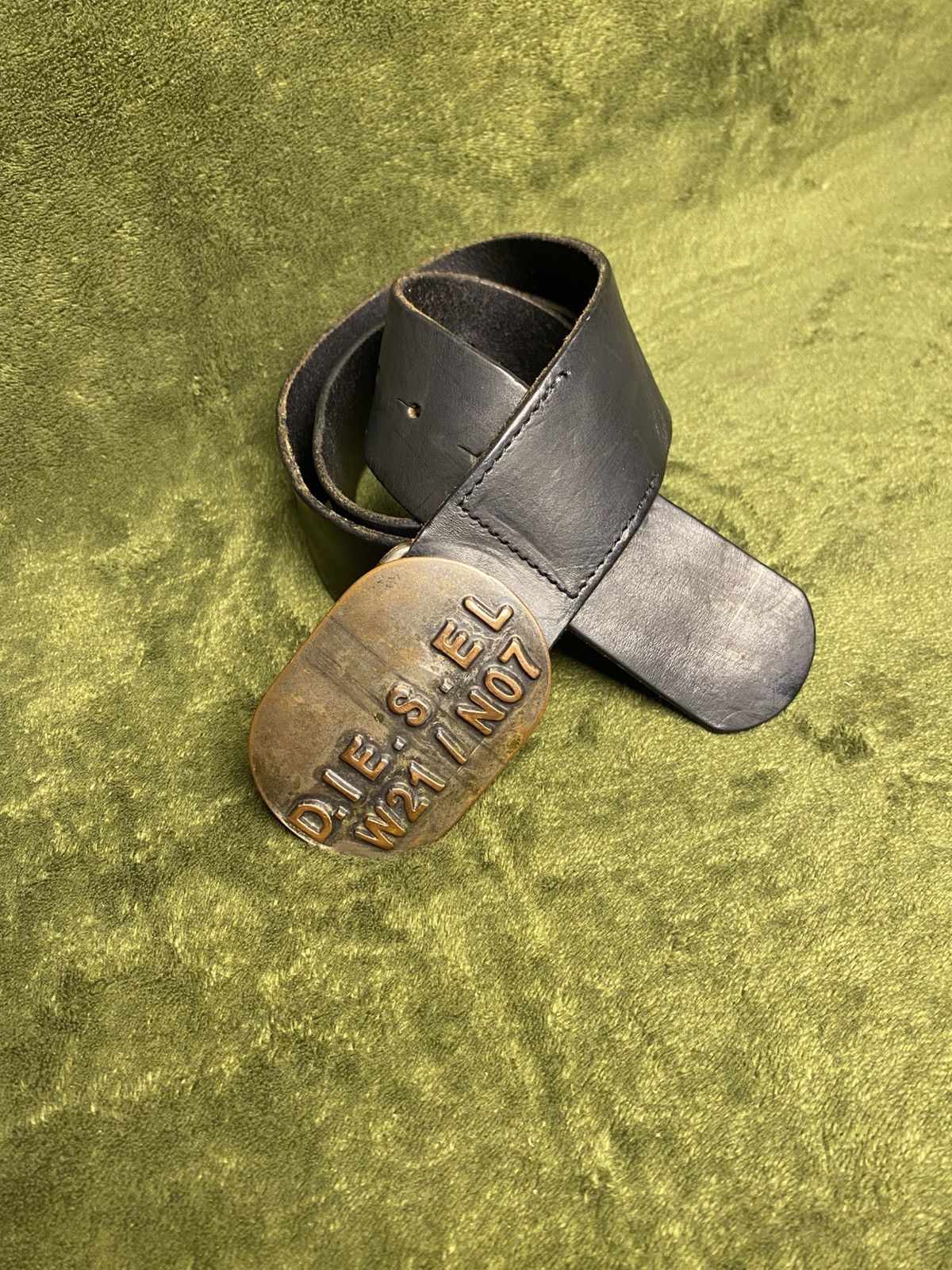 Diesel Diesel buckle black leather belt Size 34 - 1 Thumbnail
