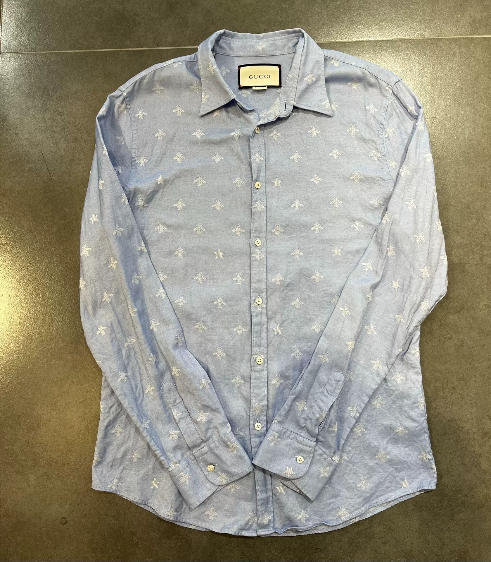 Gucci Gucci Embroidered Shirt s Men Size US S / EU 44-46 / 1 - 1 Thumbnail