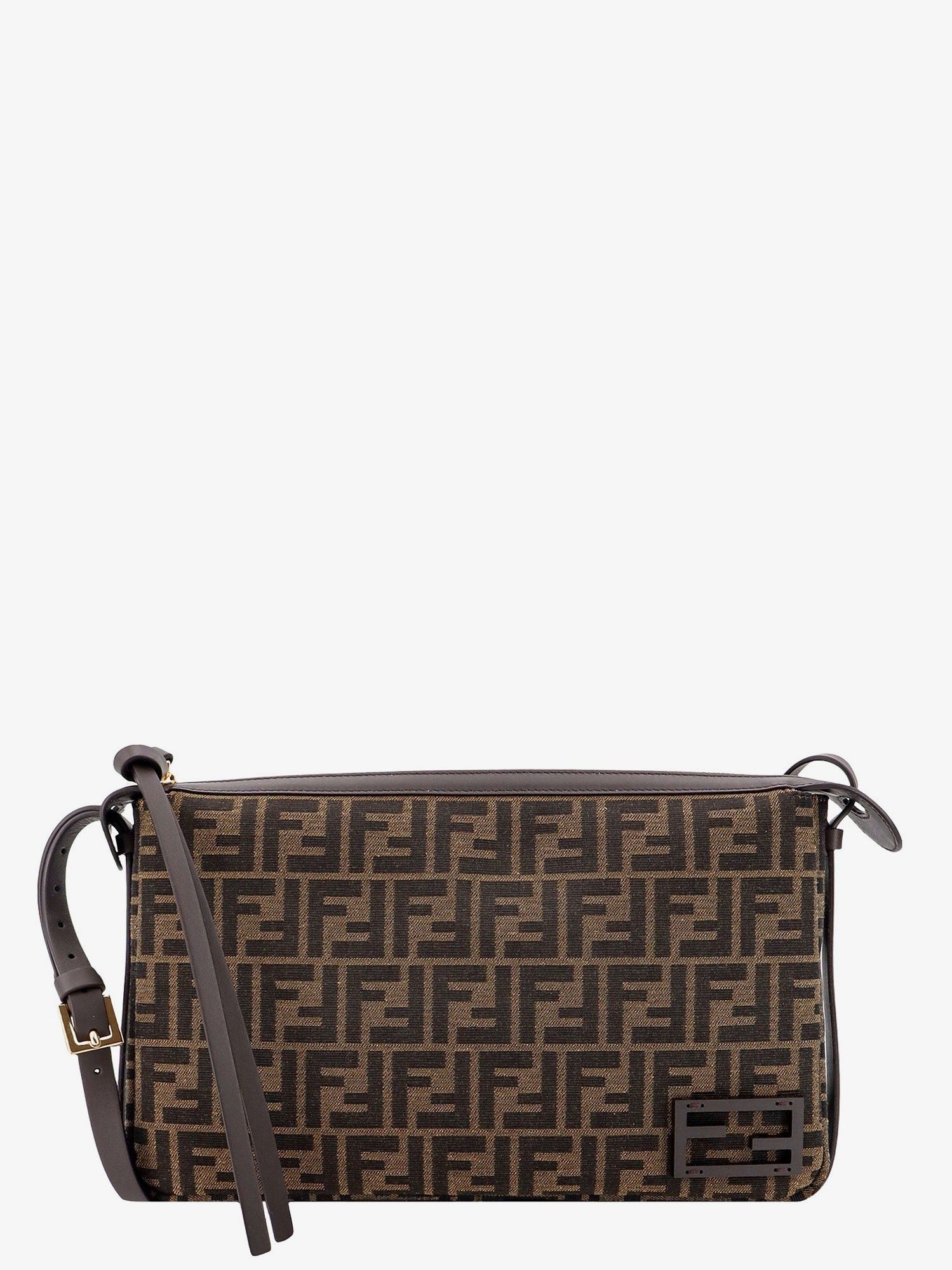 Fendi Simply Medium Ff Jacquard Fabric Crossbody Bag Size ONE SIZE - 1 Thumbnail