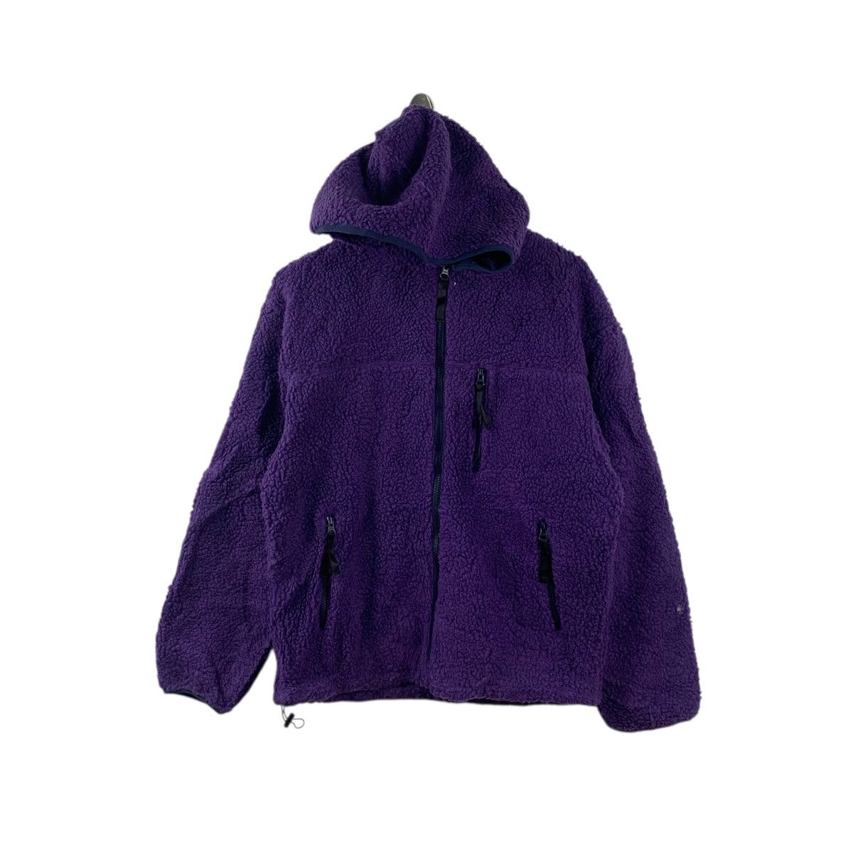Vintage WEGO JAPAN Deep Pile Sherpa Fleece Purple Jacket Windbreaker Size US M / EU 48-50 / 2 - 1 Thumbnail