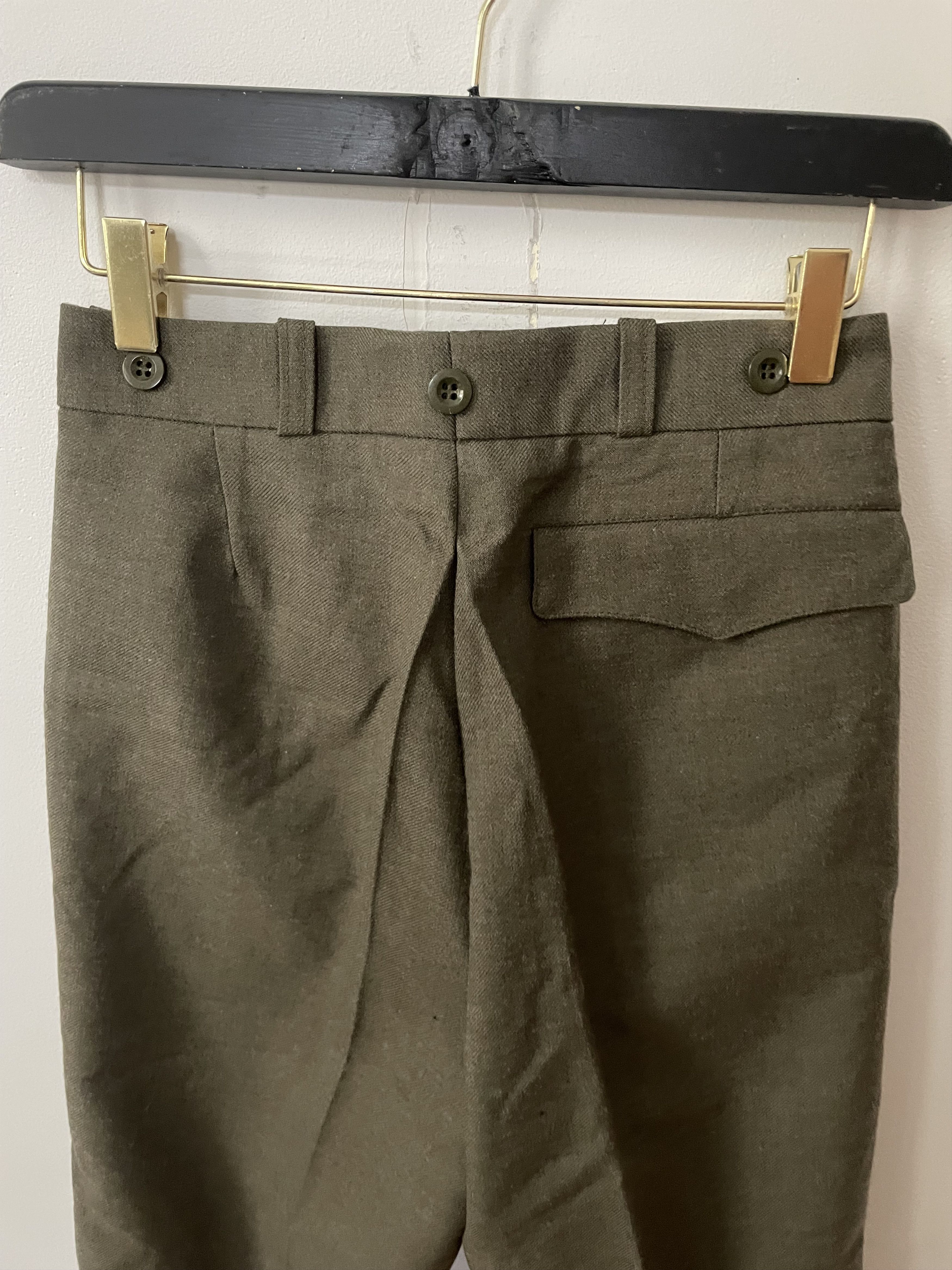 Other Authentic 1978 Belgian Army wool service trousers Size US 26 / EU 42 - 4 Thumbnail