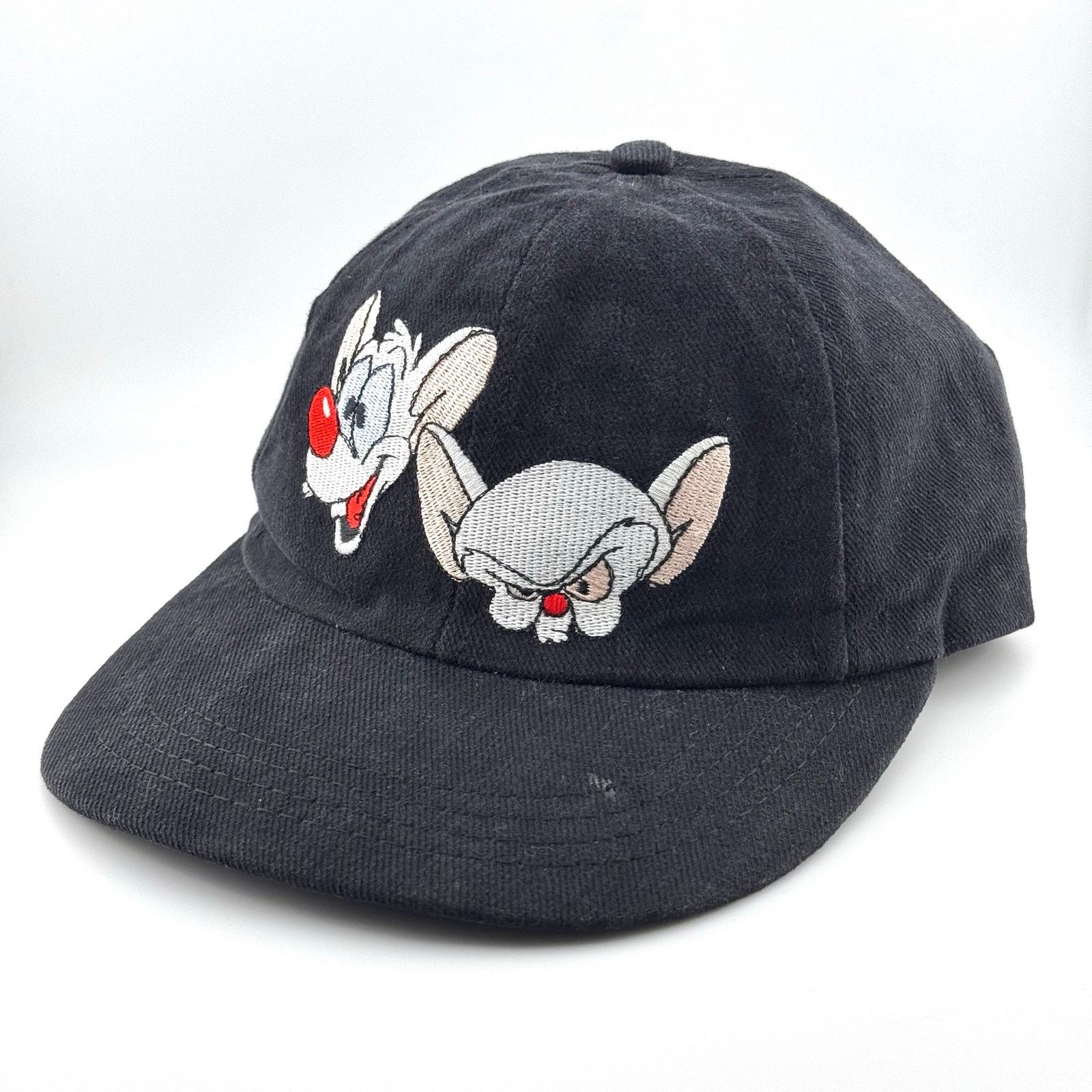 Warner Bros Vtg 90s Pinky And The Brain Warner Bros Studio Hat Cap Size ONE SIZE - 2 Thumbnail