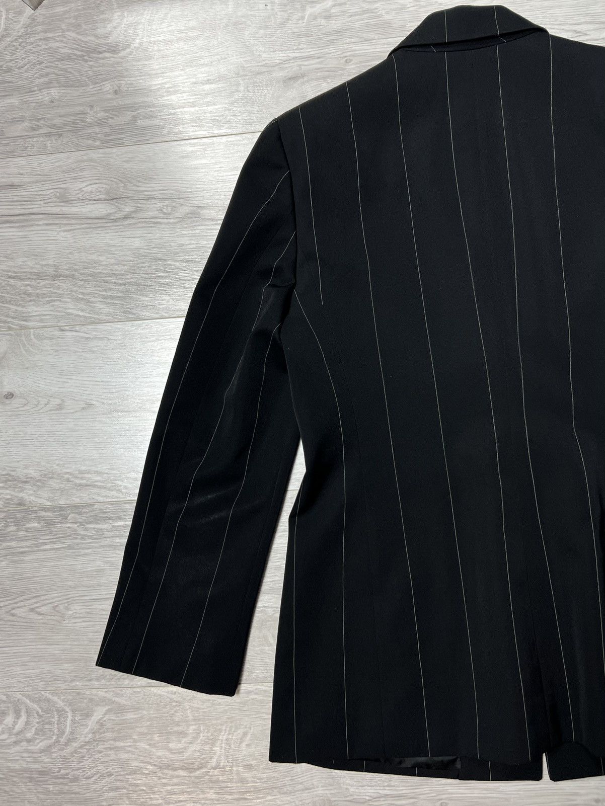 Versace Vintage 80s Gianni Versace Couture Striped Blazer Jacket Size M / US 6-8 / IT 42-44 - 17 Thumbnail