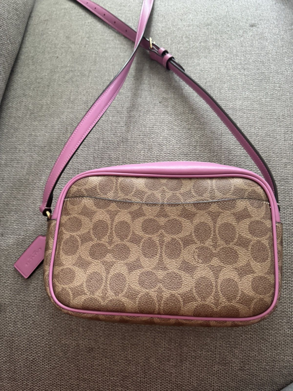 Coach Pink and brown coach shoulder bag Size ONE SIZE - 2 Thumbnail