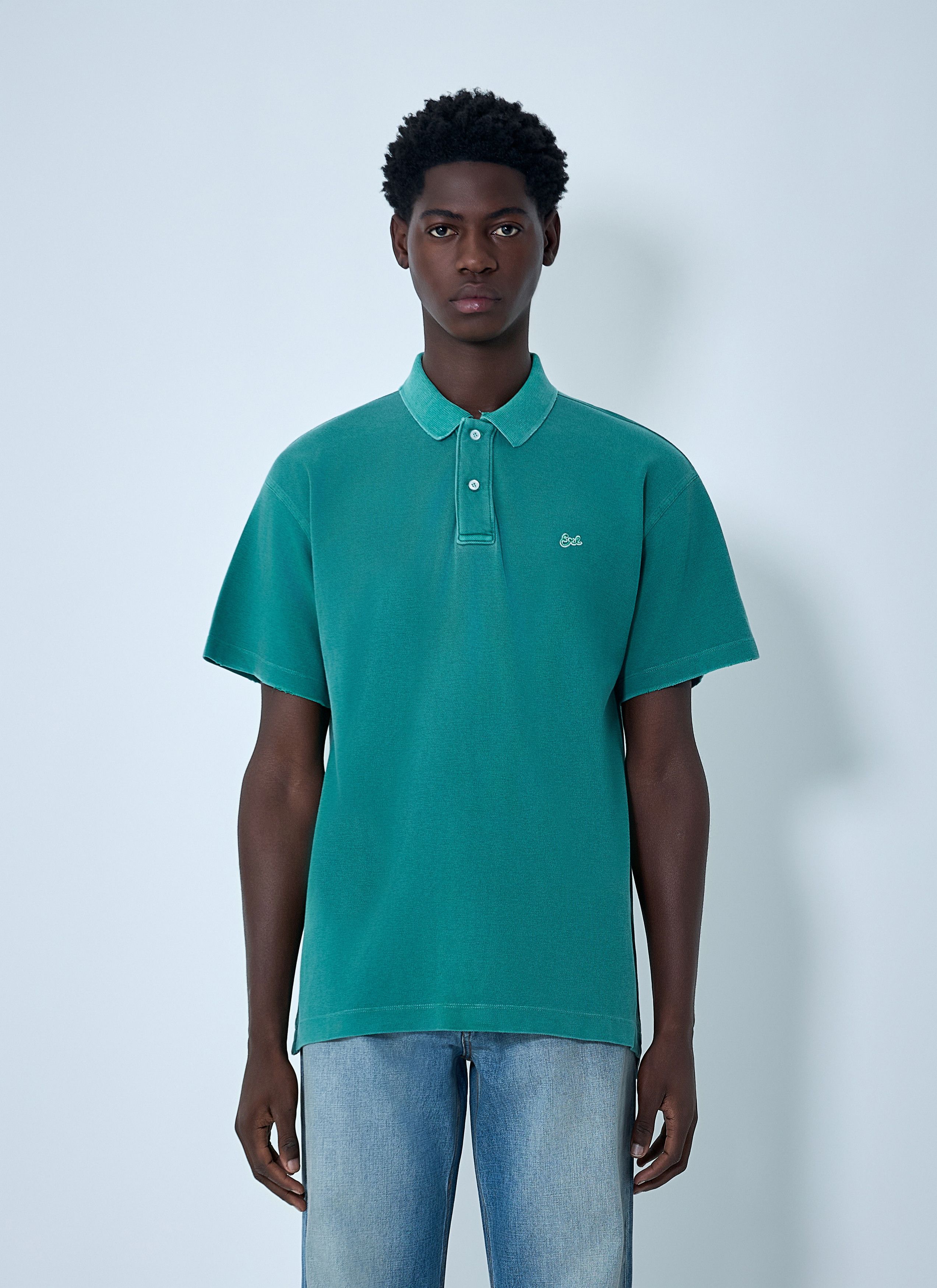 ERL Logo Motif Polo Shirt Size US S / EU 44-46 / 1 - 1 Thumbnail