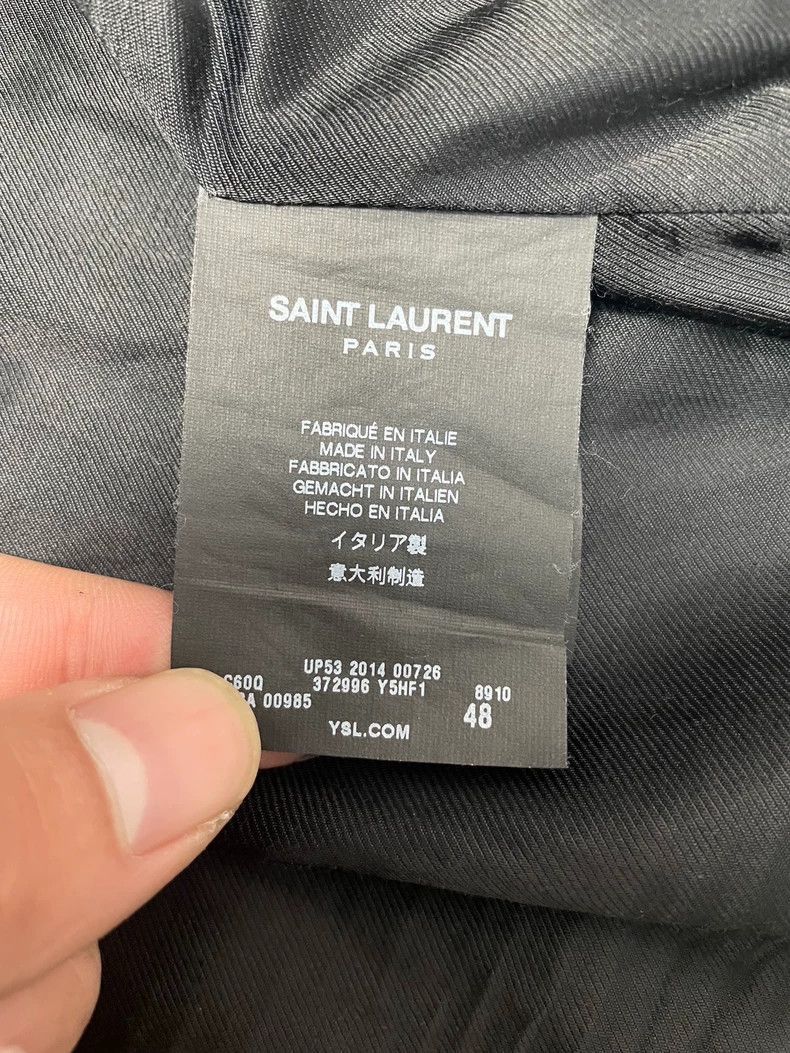 Saint Laurent Paris Golden Thread Palace Buffalo Leather Ja