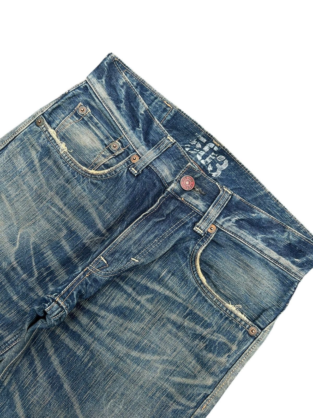 Kapital Flare Vintage Edwin Distressed Denim Jeans Size US 31 - 3 Thumbnail