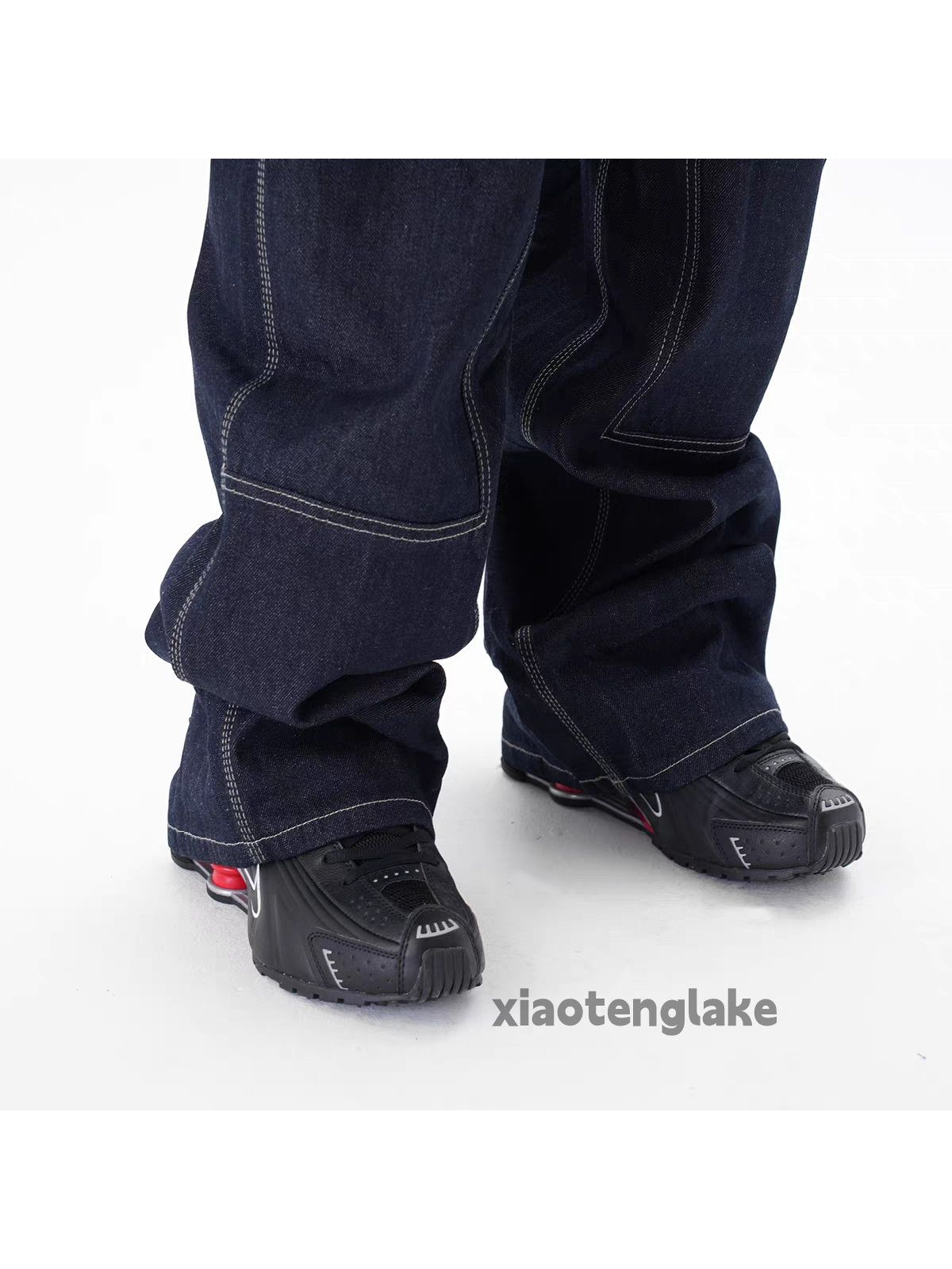 Jean Unisex outdoor utility wax loose baggy carpenter jeans Size US 36 / EU 52 - 8 Thumbnail