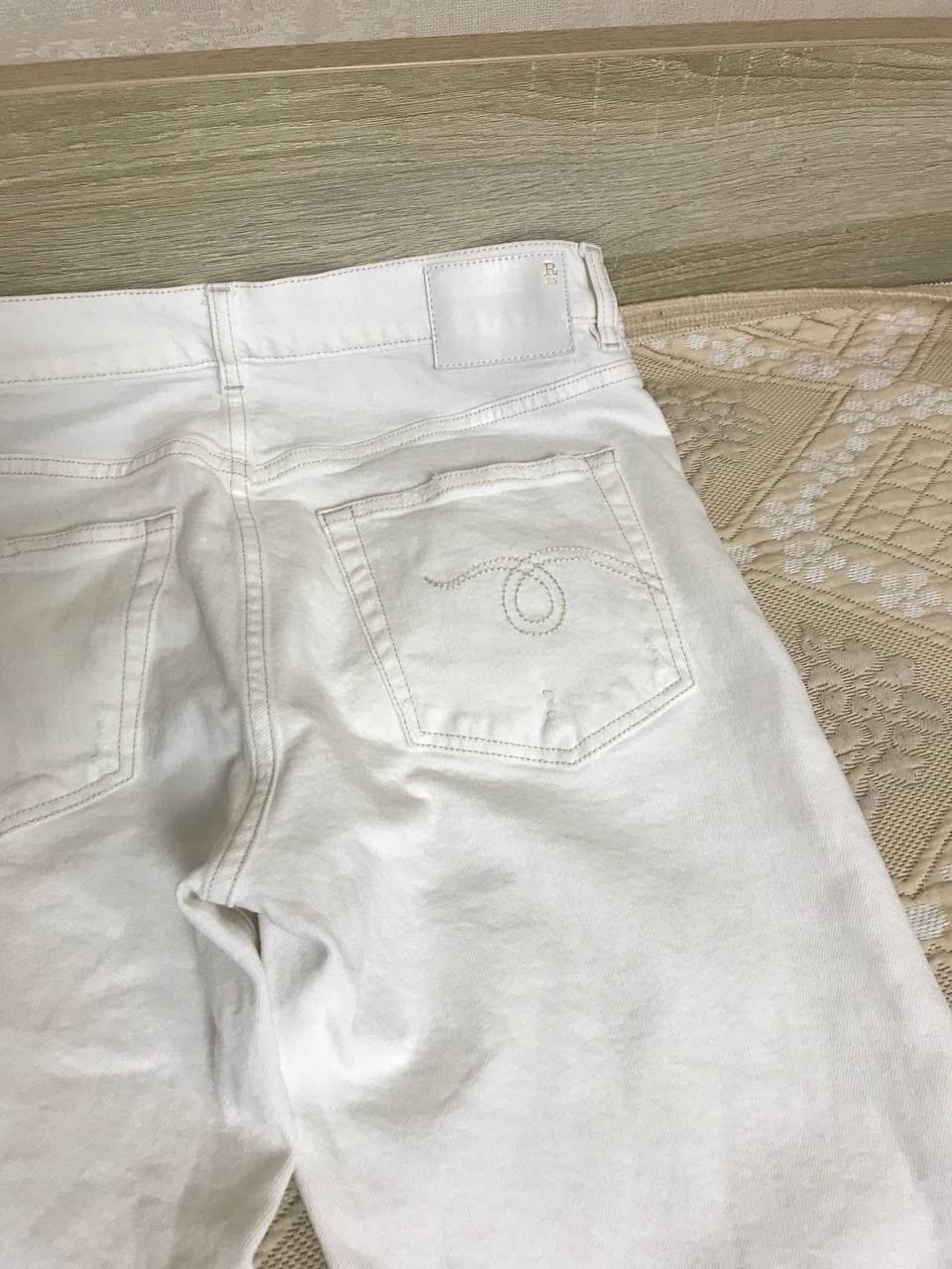 R13 🔥 R13 SS25 Romeo Jean Aerin White Stretch Denim Pants Jeans Size 28" / US 6 / IT 42 - 13 Thumbnail