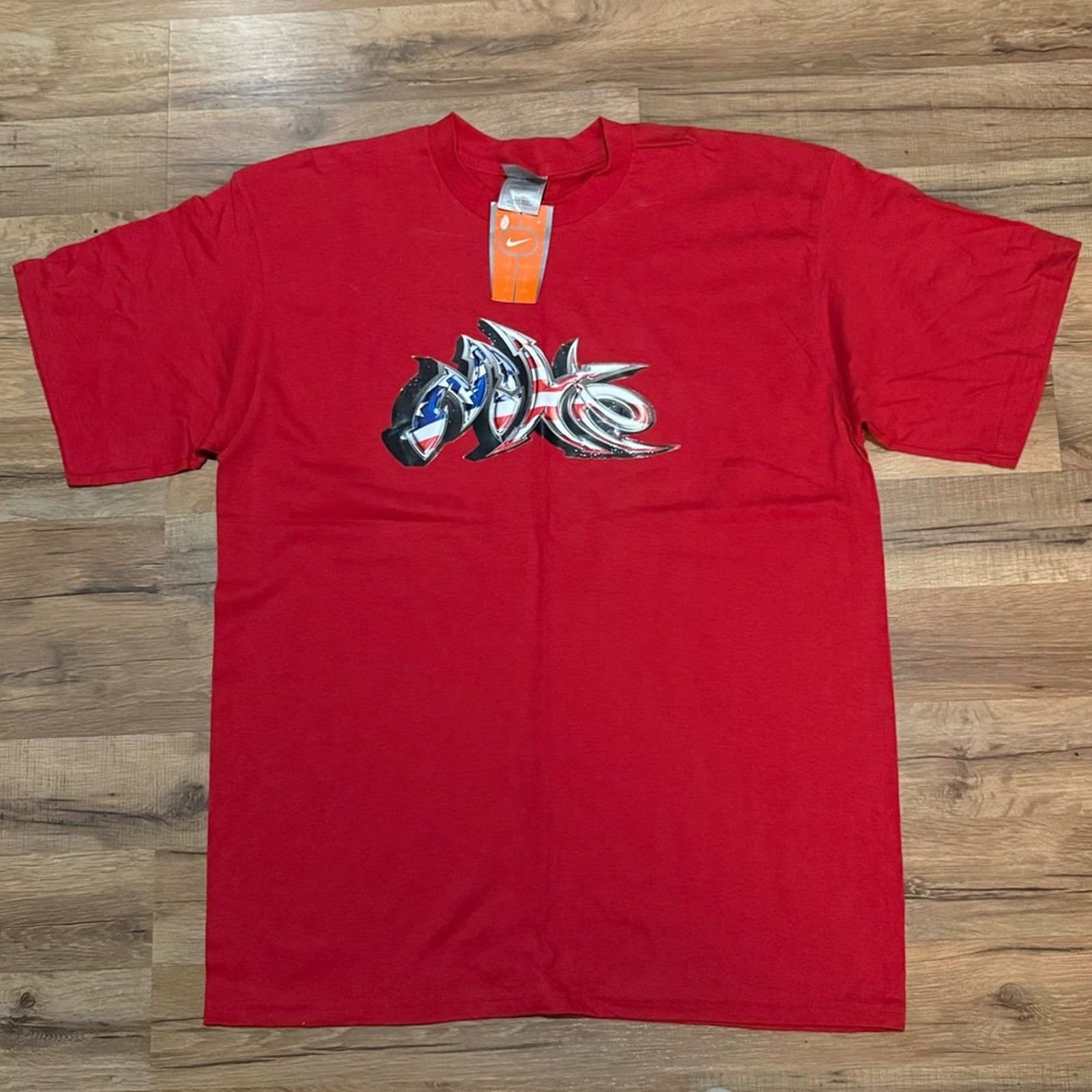 Nike 90s Nike USA Spell Out Short Sleeve Size US L / EU 52-54 / 3 - 1 Thumbnail