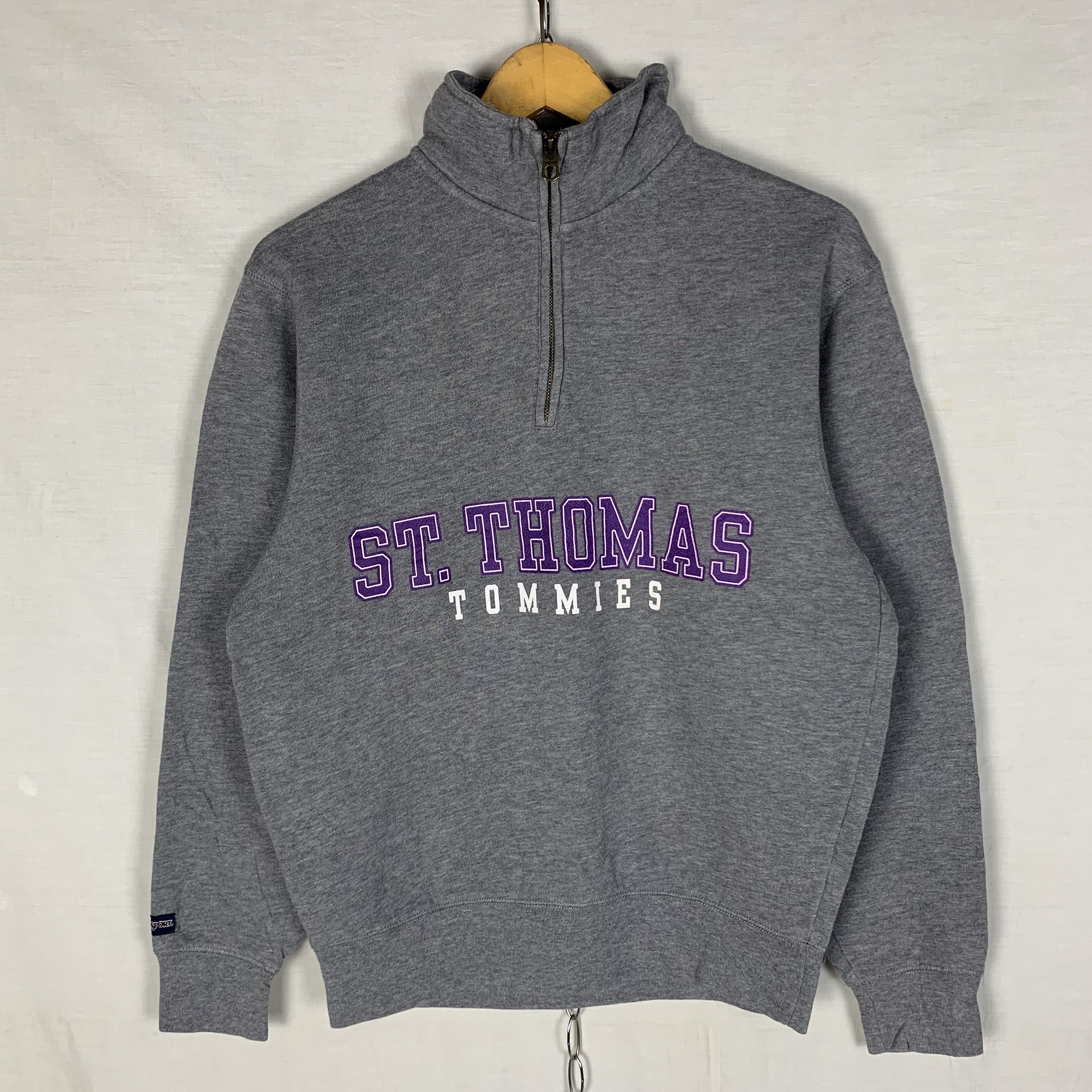 Vintage Vintage University of St.Thomas Half Zip Sweatshirt Crewneck Size US S / EU 44-46 / 1 - 1 Thumbnail