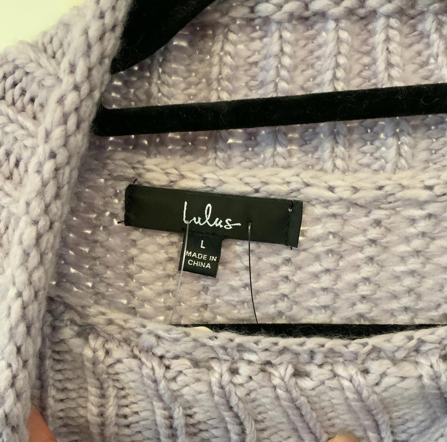 Lulus Lulus Cozy Lavender Turtleneck Sweater - Size L Size L / US 10 / IT 46 - 3 Thumbnail