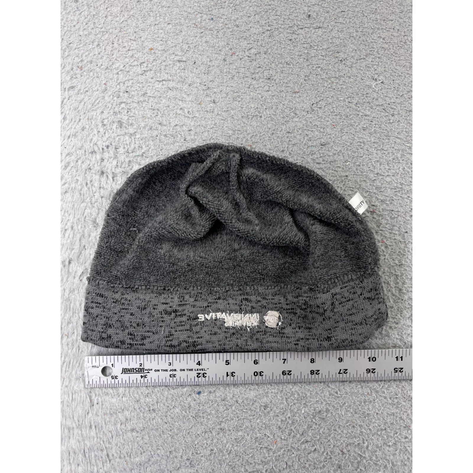 Port Authority Port Authority Beanie Knit Adult Gray Poly Delivery Service Logo Ski Hat Size ONE SIZE - 4 Thumbnail