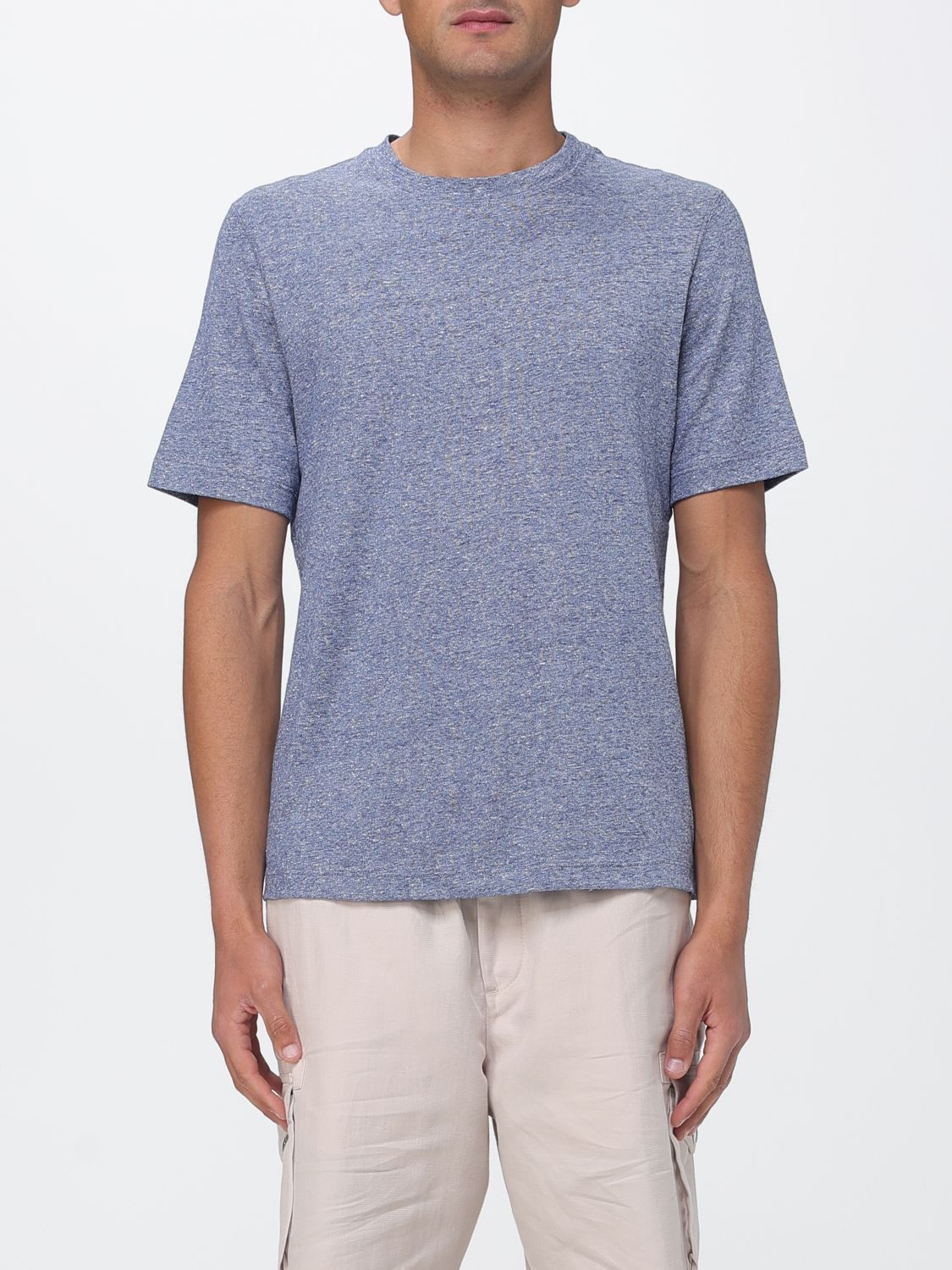 Brunello Cucinelli Brunello Cucinelli T-Shirt Men Blue Size US L / EU 52-54 / 3 - 1 Thumbnail