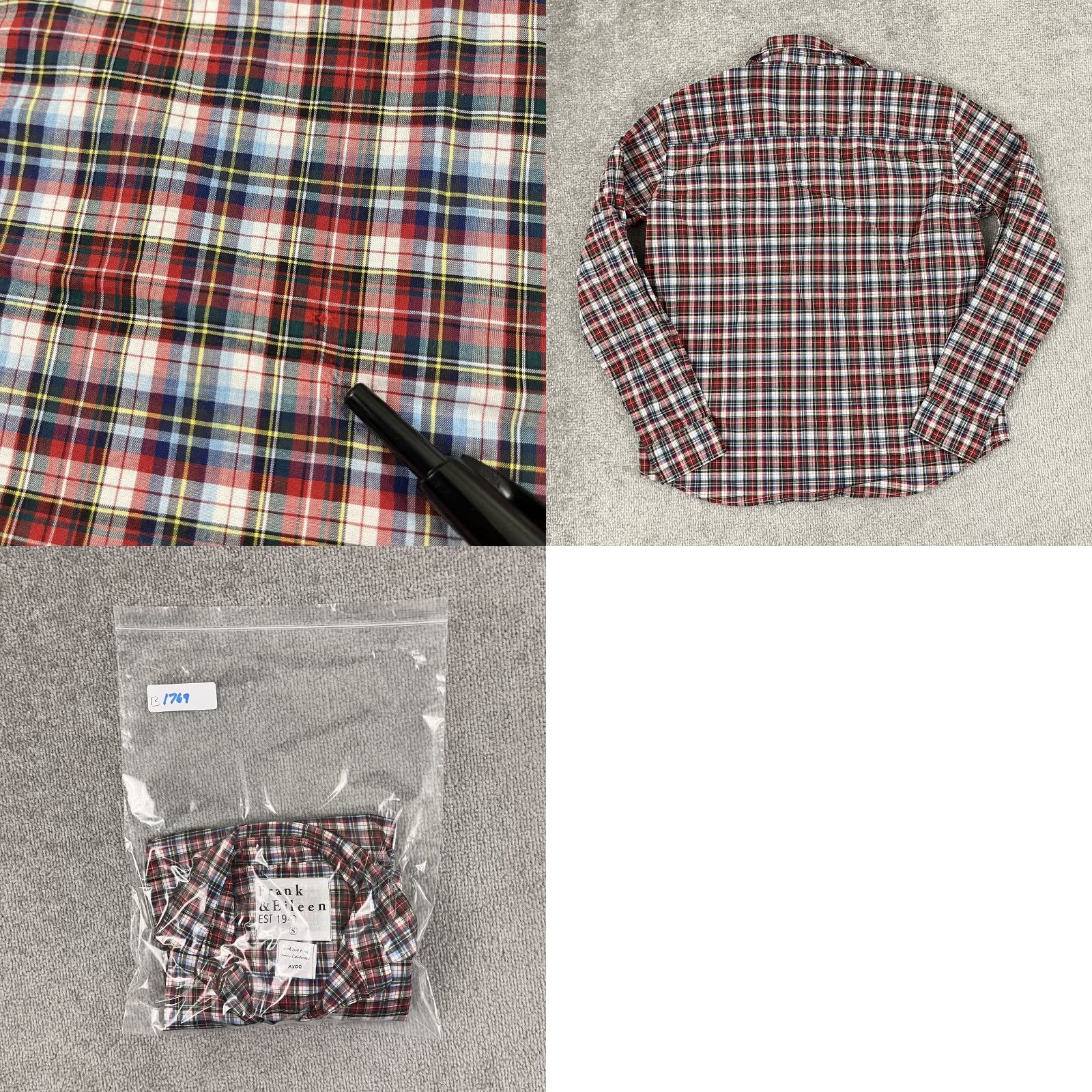 Frank & Eileen Frank & Eileen Shirt Womens Small MultiColor Plaid Woven Button Up Italy Size S / US 4 / IT 40 - 8 Thumbnail