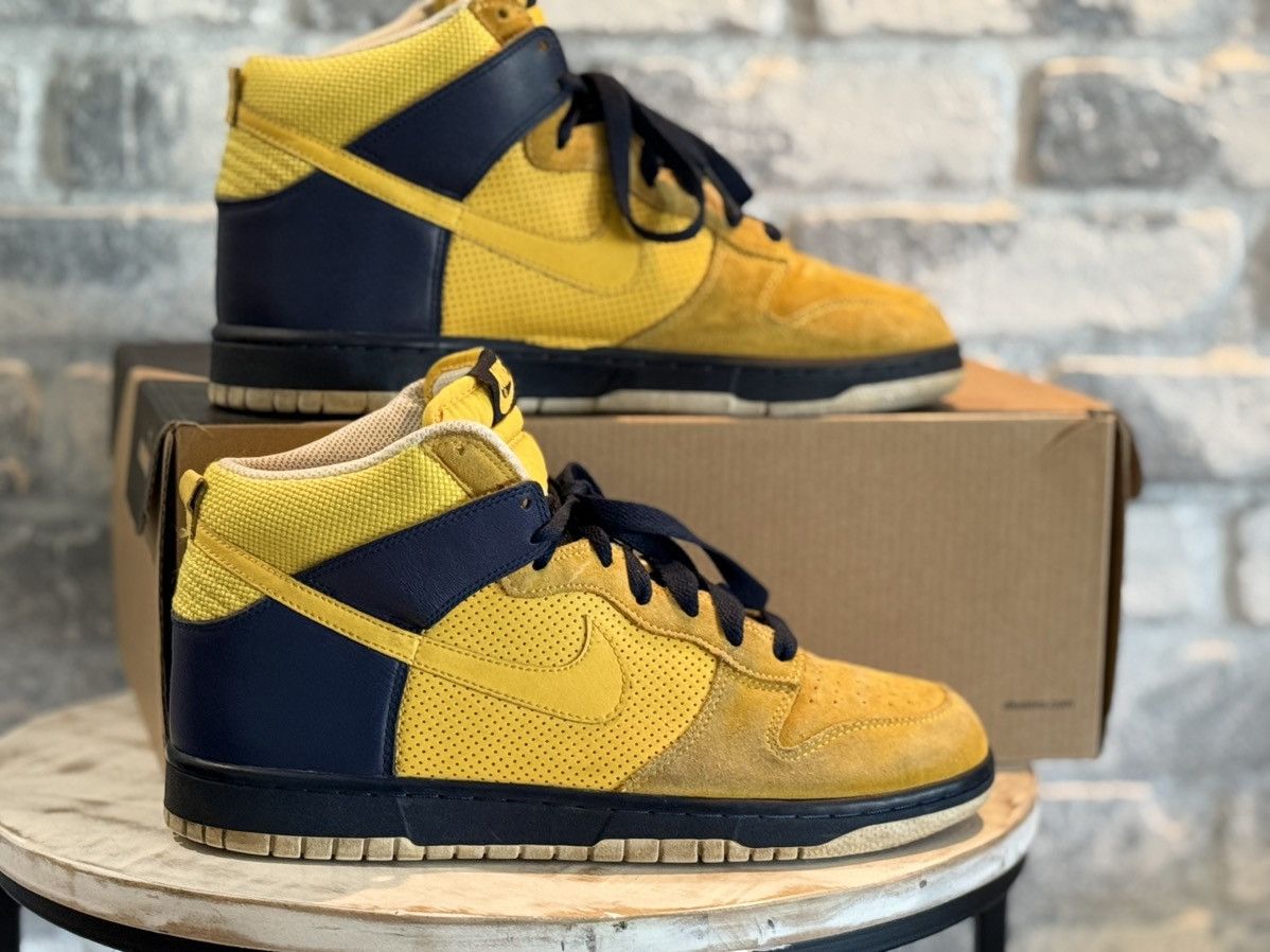 Nike Nike Dunk High Golden State Warriors Michigan Wolveriens sz9 Size US 9 / EU 42 - 1 Thumbnail