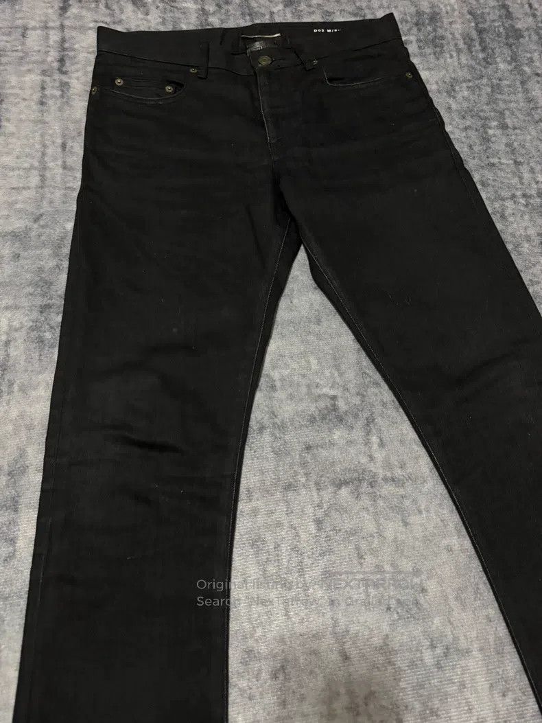 Saint Laurent Paris Saint Laurent Paris Destroyed Fringe Raw Denim Jeans Size US 30 / EU 46 - 3 Thumbnail
