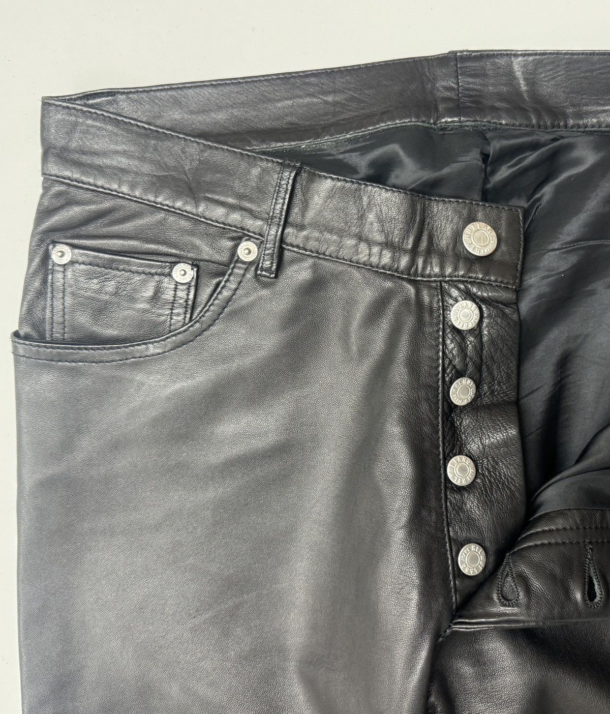 Helmut Lang 1999 Leather Pants Size US 32 / EU 48 - 3 Thumbnail