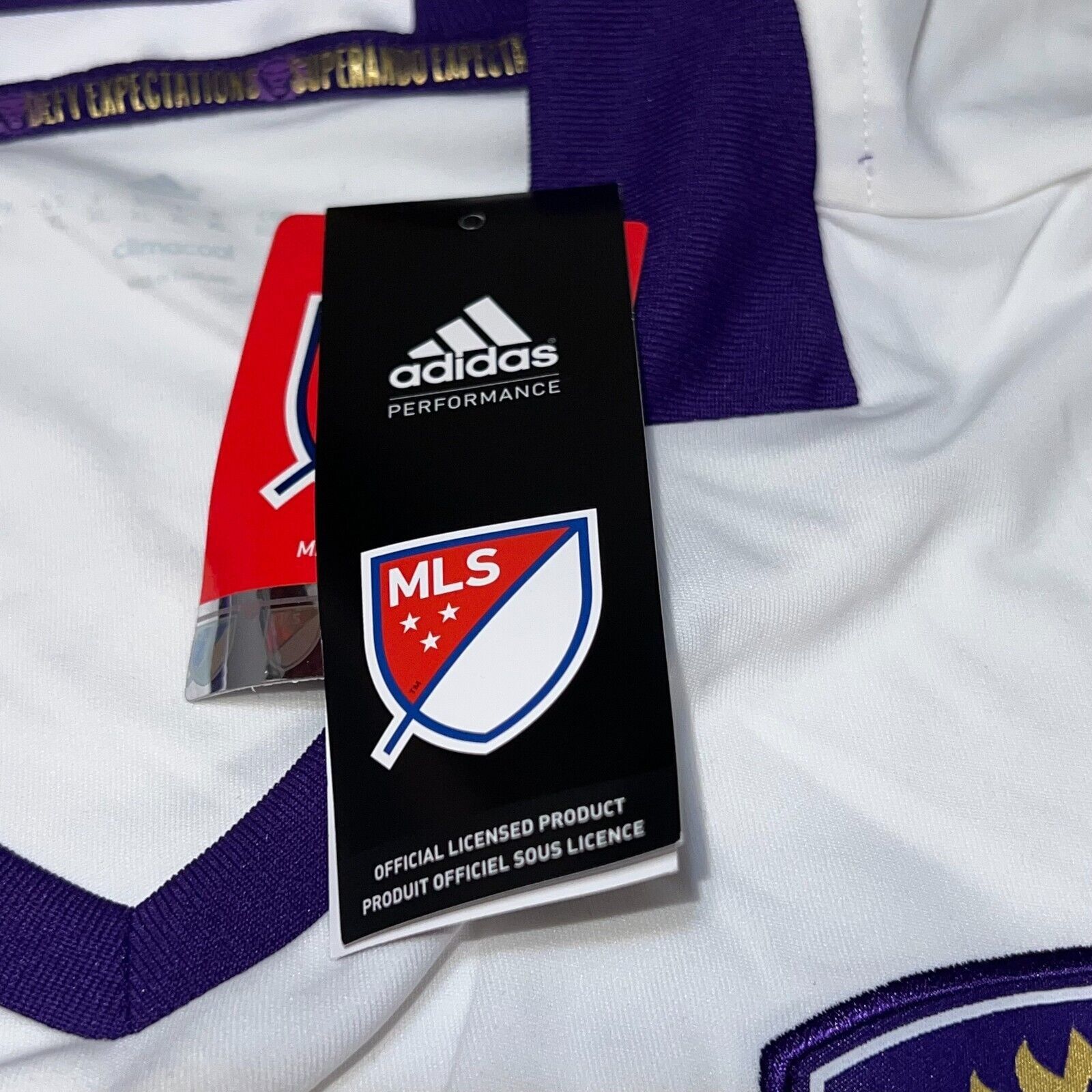 Adidas Mens Adidas Orlando City SC 2017 Away Jersey LIONS MLS Sz XL Size US XL / EU 56 / 4 - 10 Thumbnail