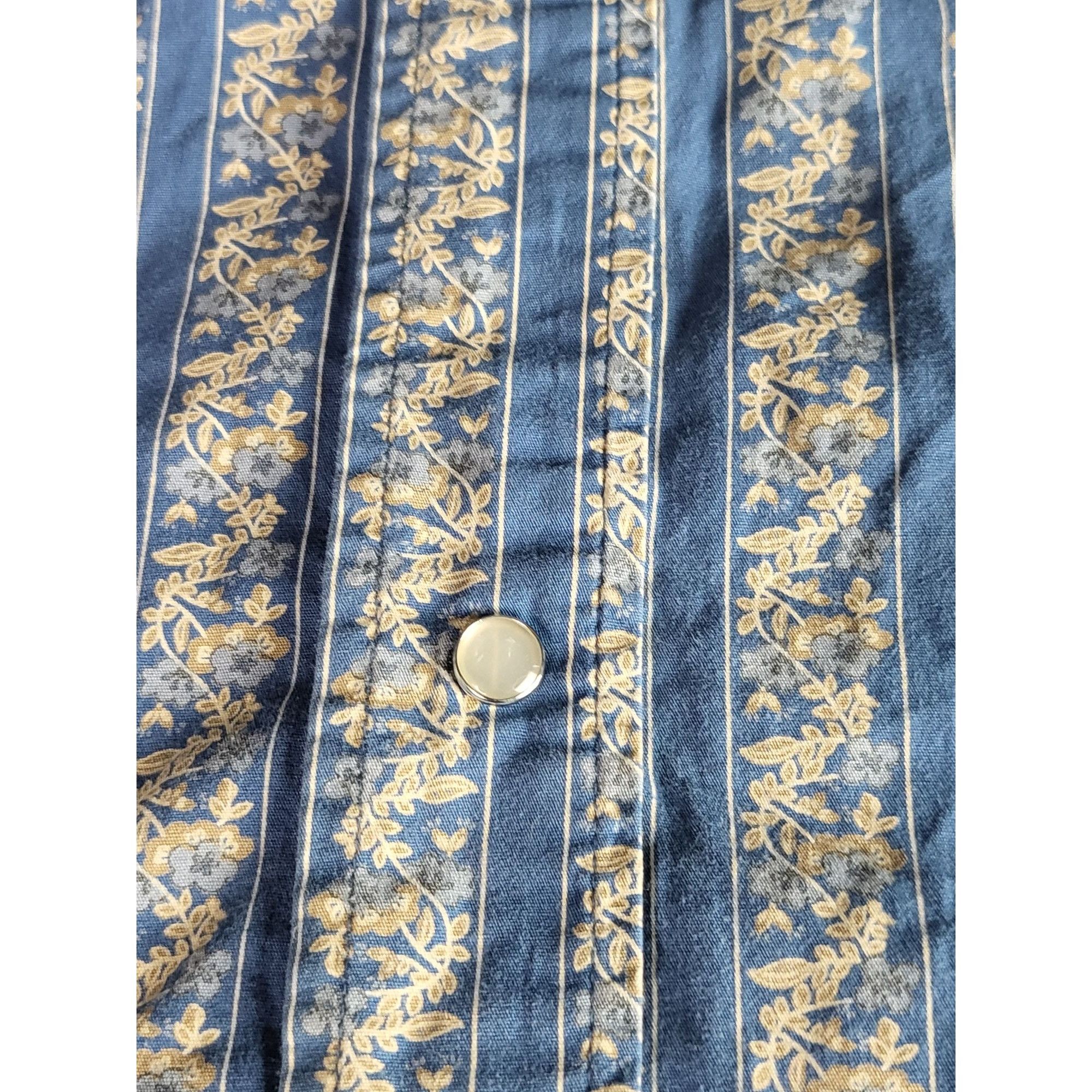 Other King Size Pearl Snap Shirt Men Sz 4XL Blue Floral Plus Size Size US XXL / EU 58 / 5 - 7 Thumbnail
