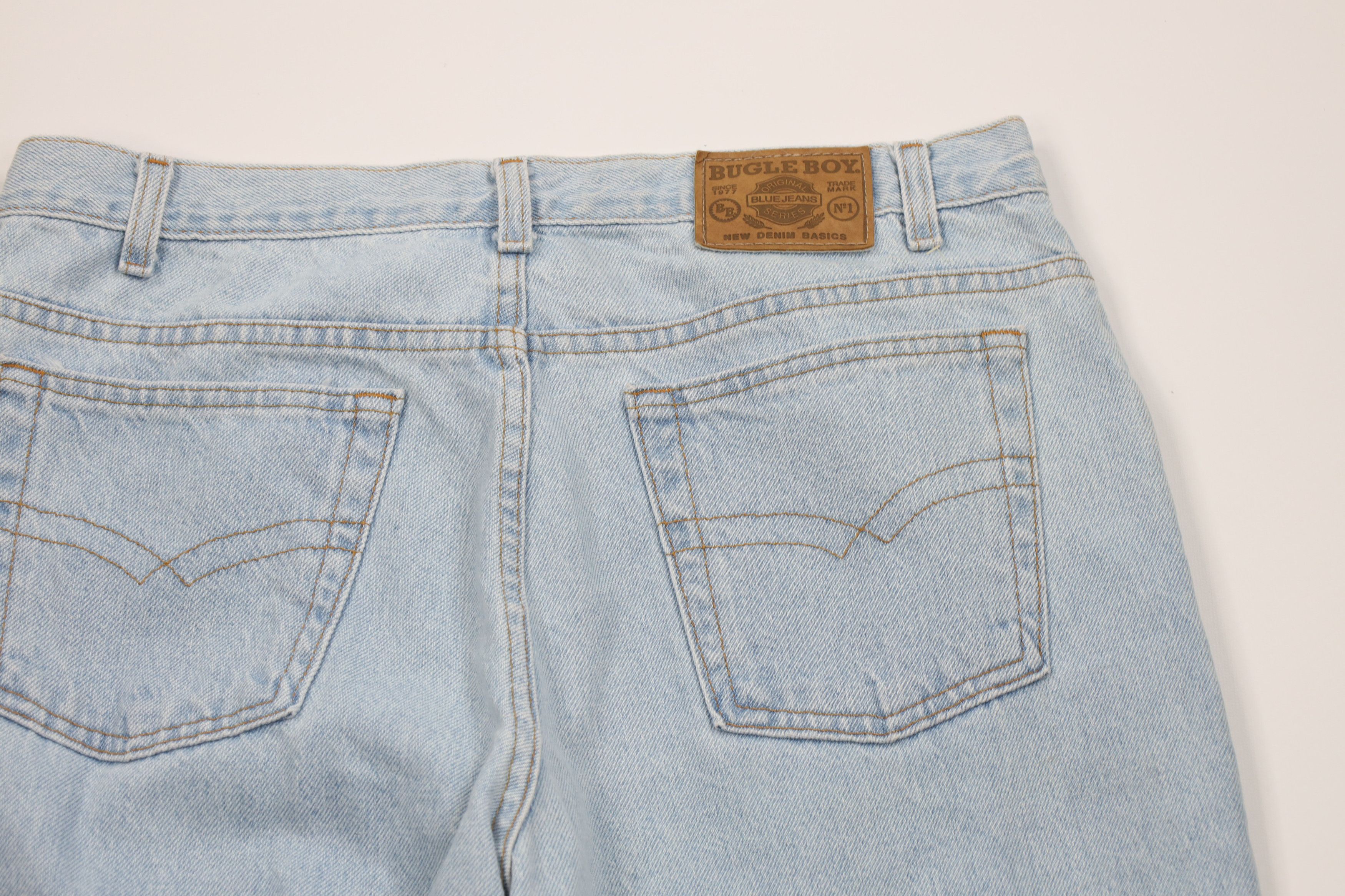 Bugle Boy Vintage 90s Bugle Boy Tapered Leg Denim Jeans USA Blue Size US 34 / EU 50 - 10 Thumbnail