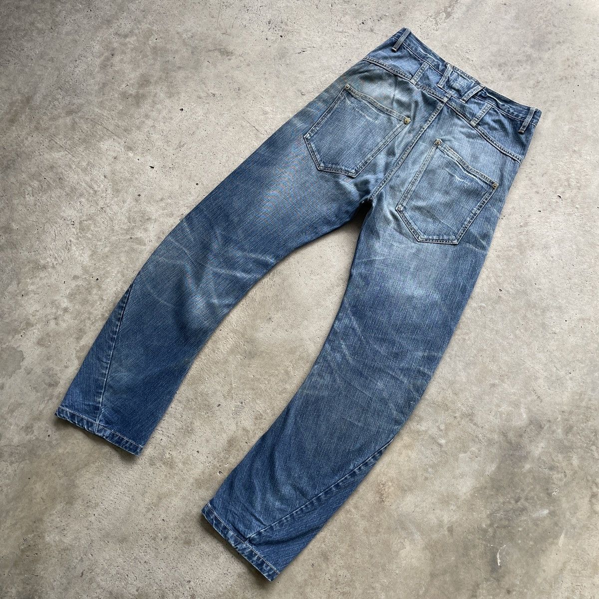 Japanese Brand Vintage Beams Heart Faded Jeans Distressed Denim Pants W30 Size US 30 / EU 46 - 11 Thumbnail