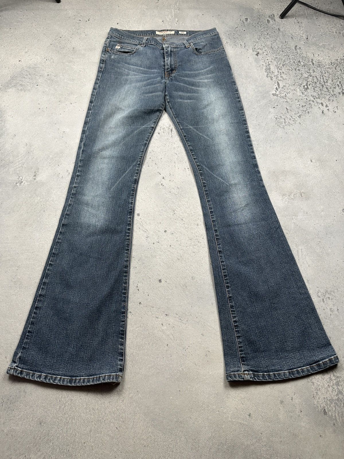 Miss Sixty Miss Sixty Tommy Bootcut Low Rise Blue Denim Flared Jeans Size 28" / US 6 / IT 42 - 3 Thumbnail