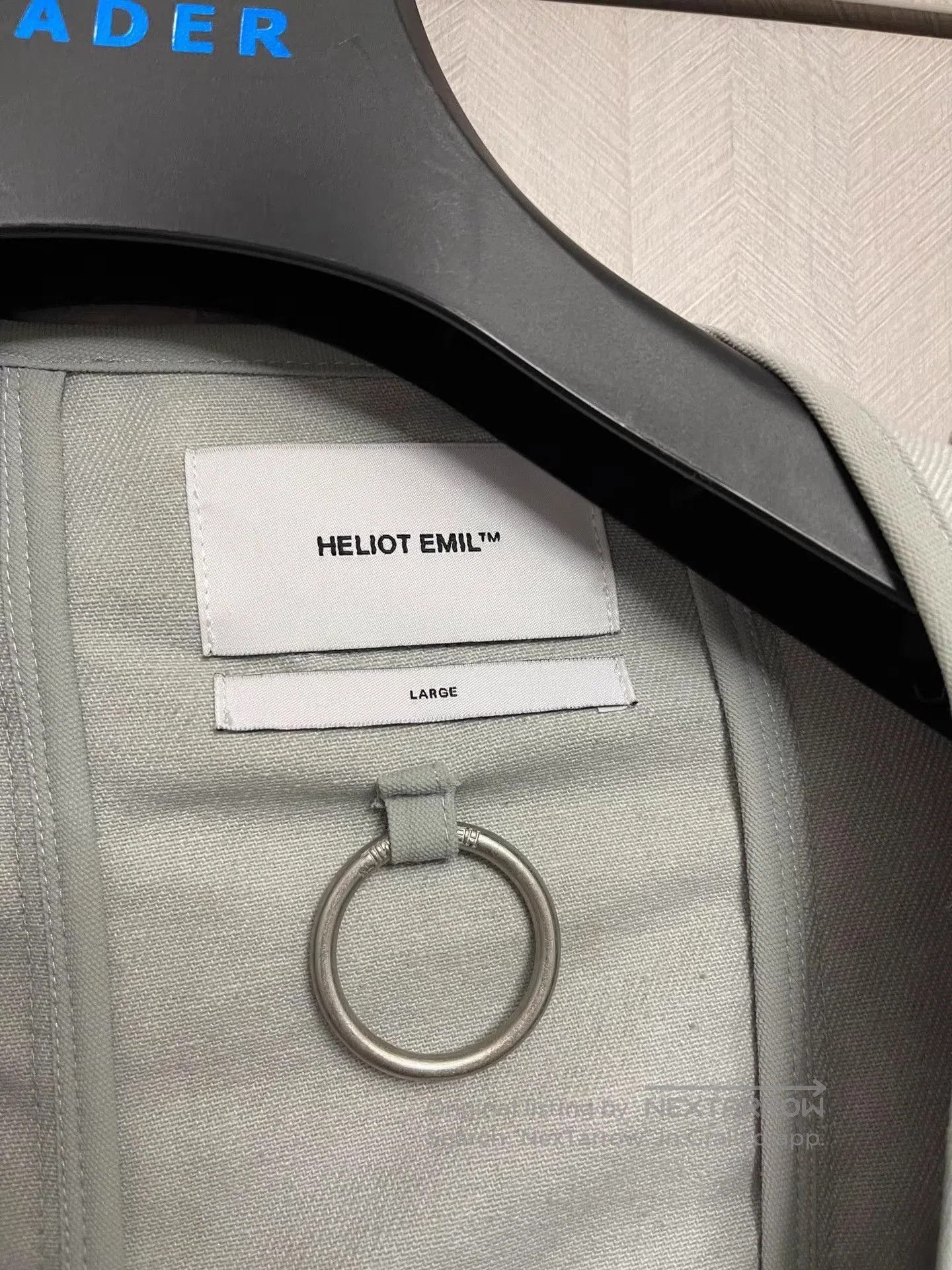 Heliot Emil Gray Utility Jacket with Straps and Pockets, Size L. Size US L / EU 52-54 / 3 - 2 Thumbnail