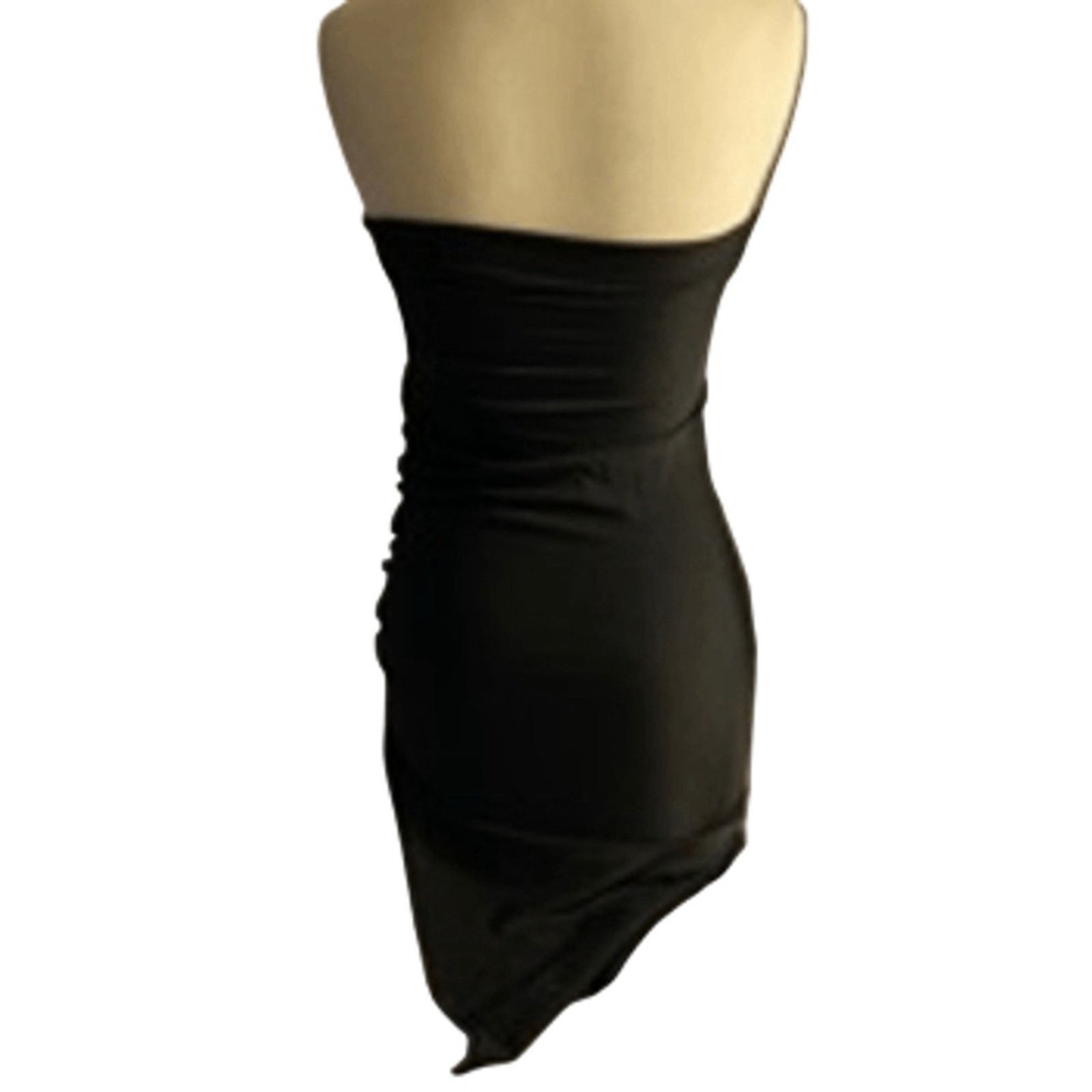 Shein Shein Strapless Bodycon Dress Black Ruched Mini XS Size XS / US 0-2 / IT 36-38 - 6 Thumbnail