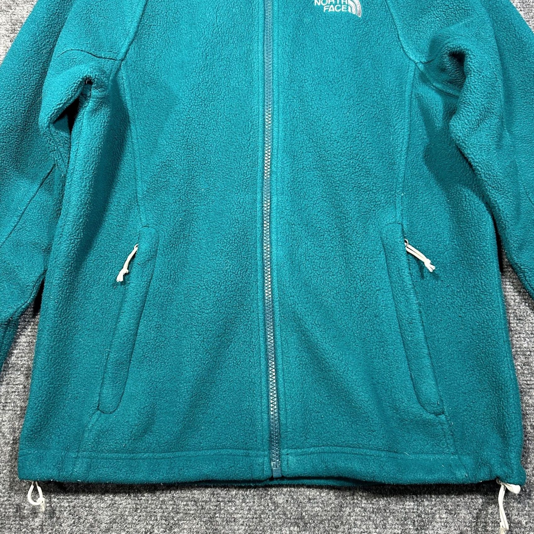 The North Face The North Face Jacket Womens Small Teal Fleece Full Zip Logo Pockets Size S / US 4 / IT 40 - 2 Thumbnail