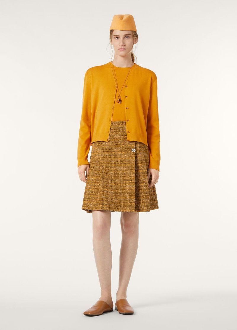 Loro Piana o1srvl11e0526 FAO9865 Siena Cardigan in Yellow Size M / US 6-8 / IT 42-44 - 2 Thumbnail