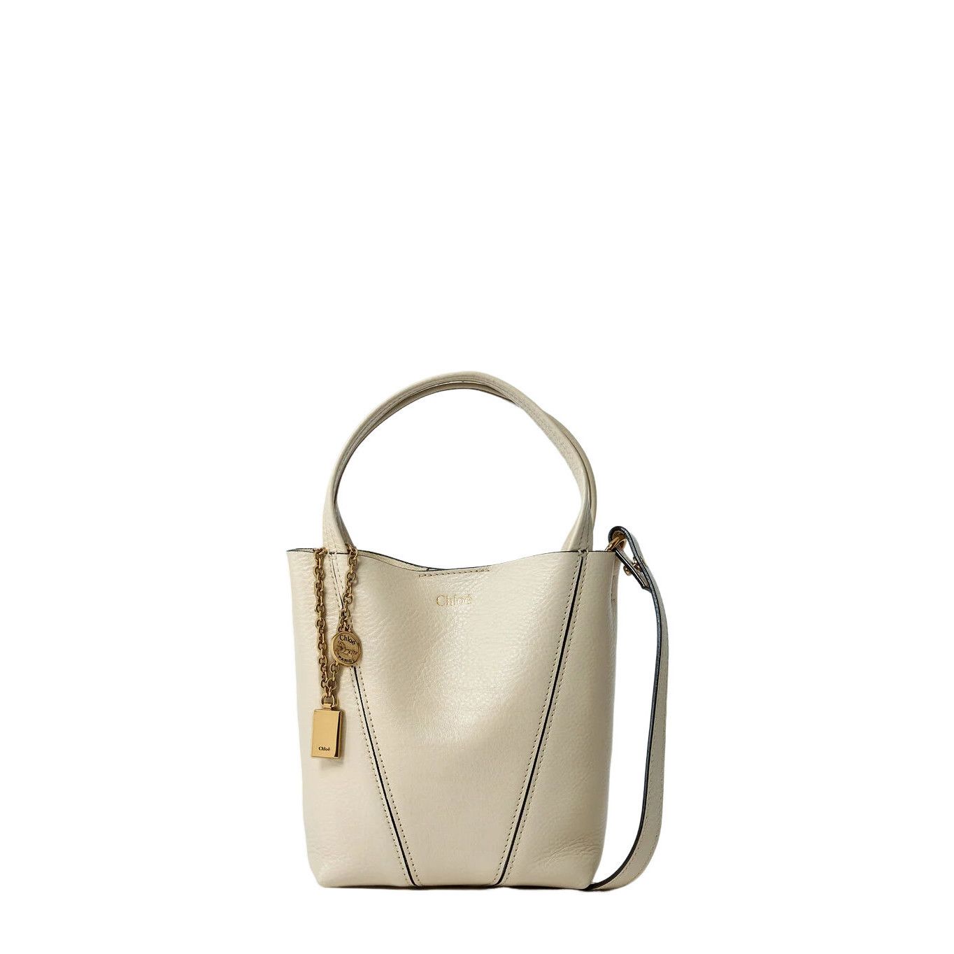 Chloe Chloe Small Spin Beige Shoulder Bag New & Authentic Size ONE SIZE - 1 Thumbnail
