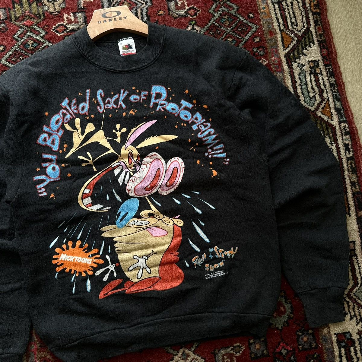 Nickelodeon Vintage 1992 Ren & Stimpy Crewneck Sweatshirt Nickelodeon Size US M / EU 48-50 / 2 - 3 Thumbnail