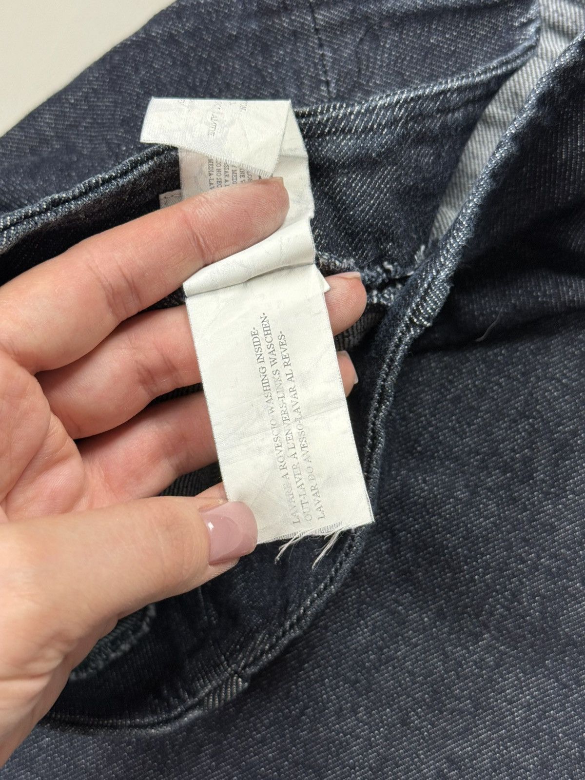 Armani Armani Jeans Vintage 90s Ladies Denim Midi Y2K Skirt Size 32" / US 10 / IT 46 - 16 Thumbnail