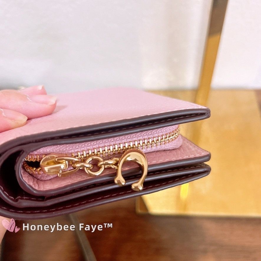 Coach Snap Wallet C2862 Gold/Carnation Size ONE SIZE - 6 Thumbnail