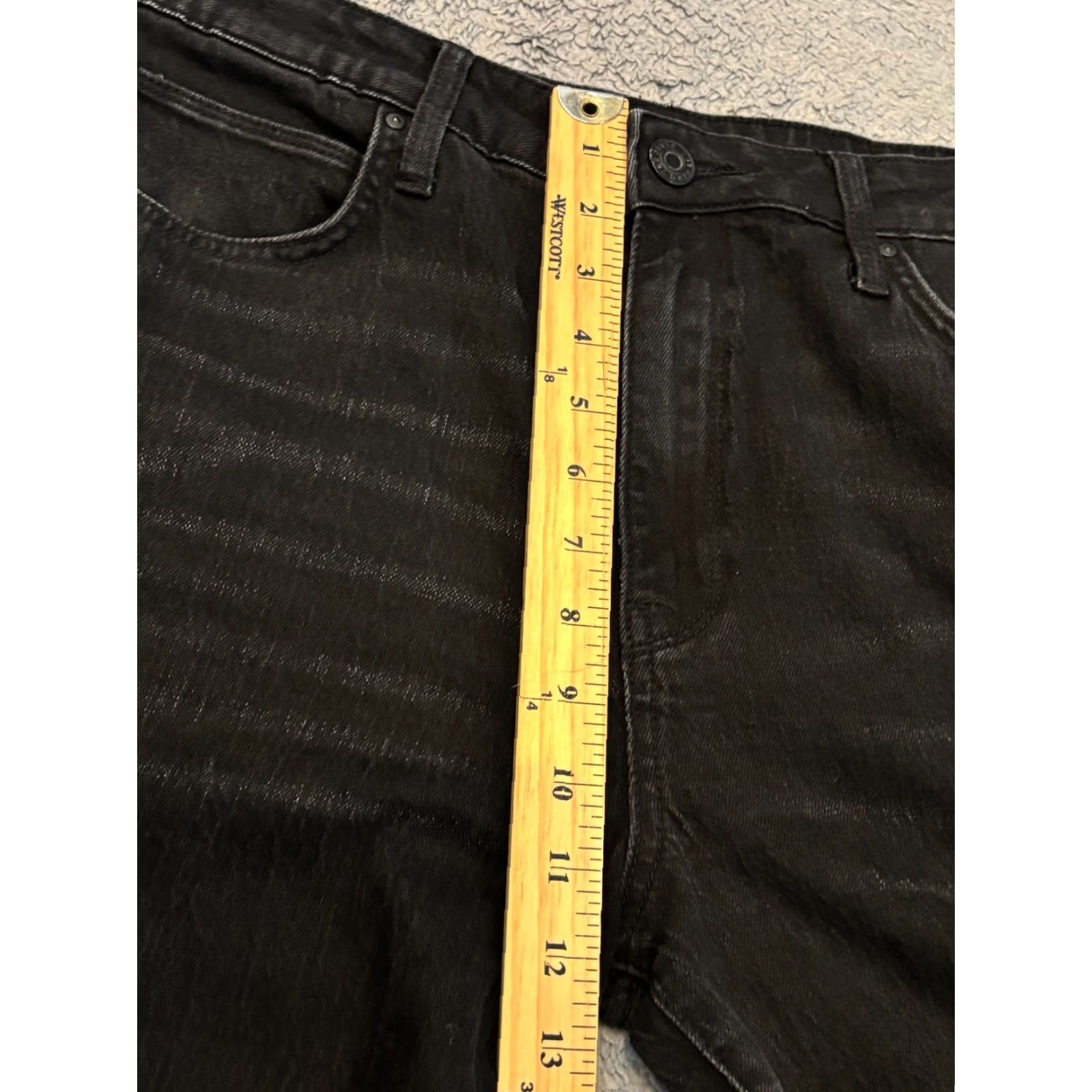 Vintage KUT from the Kloth Jeans Women 8 Sienna Wide Leg High Rise Black Denim Size 30" / US 8 / IT 44 - 5 Thumbnail