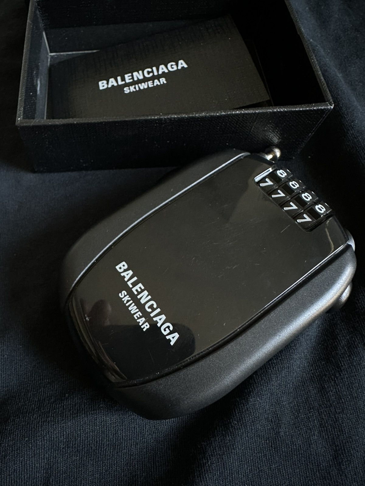 Balenciaga BALENCIAGA SKIWEAR VIP CLIENT GIFT COMBINATION LOCK – BLACK Size ONE SIZE - 8 Thumbnail