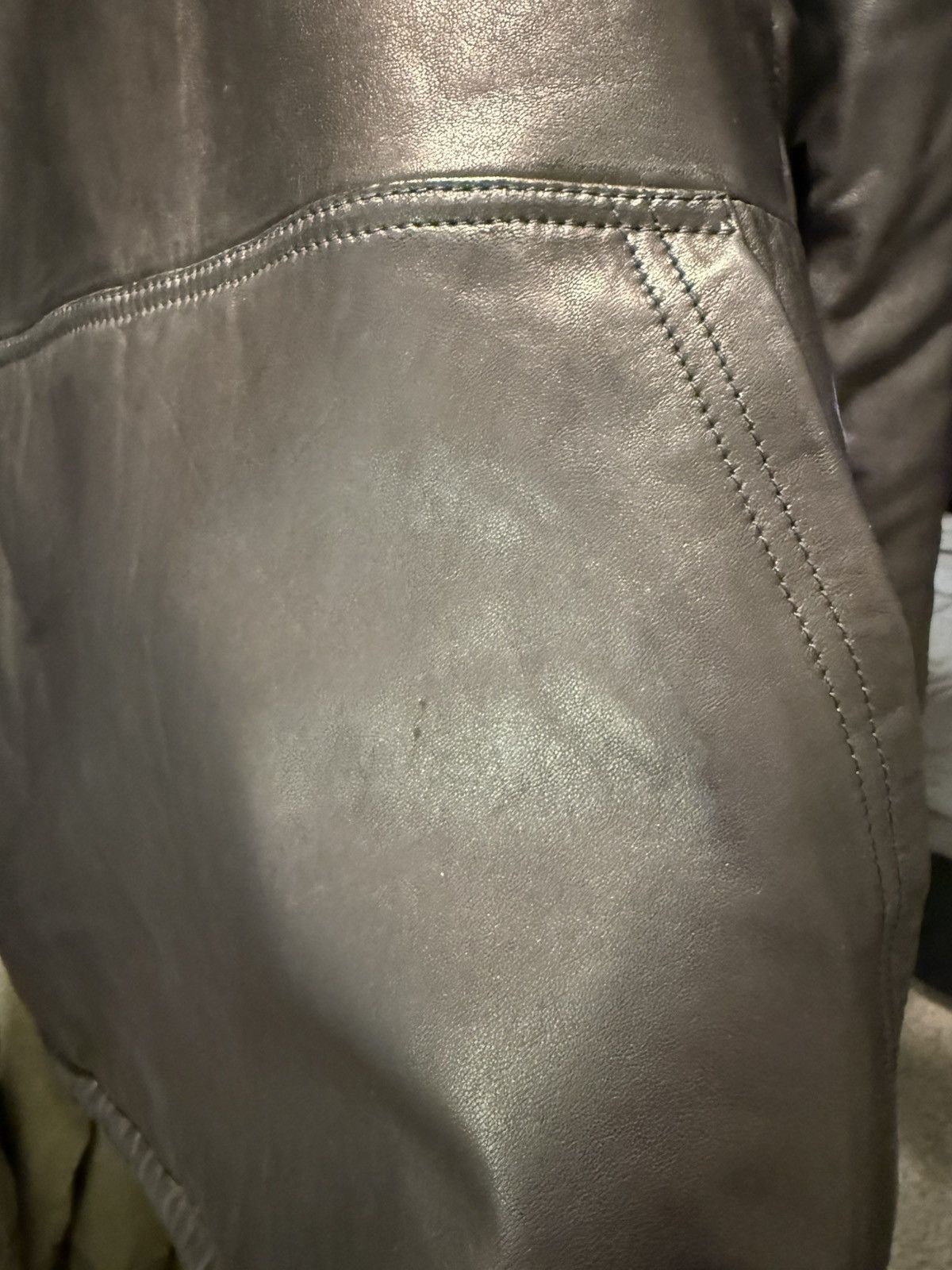 Balenciaga Size 5 leather hoodie pullover Size US XXL / EU 58 / 5 - 8 Thumbnail