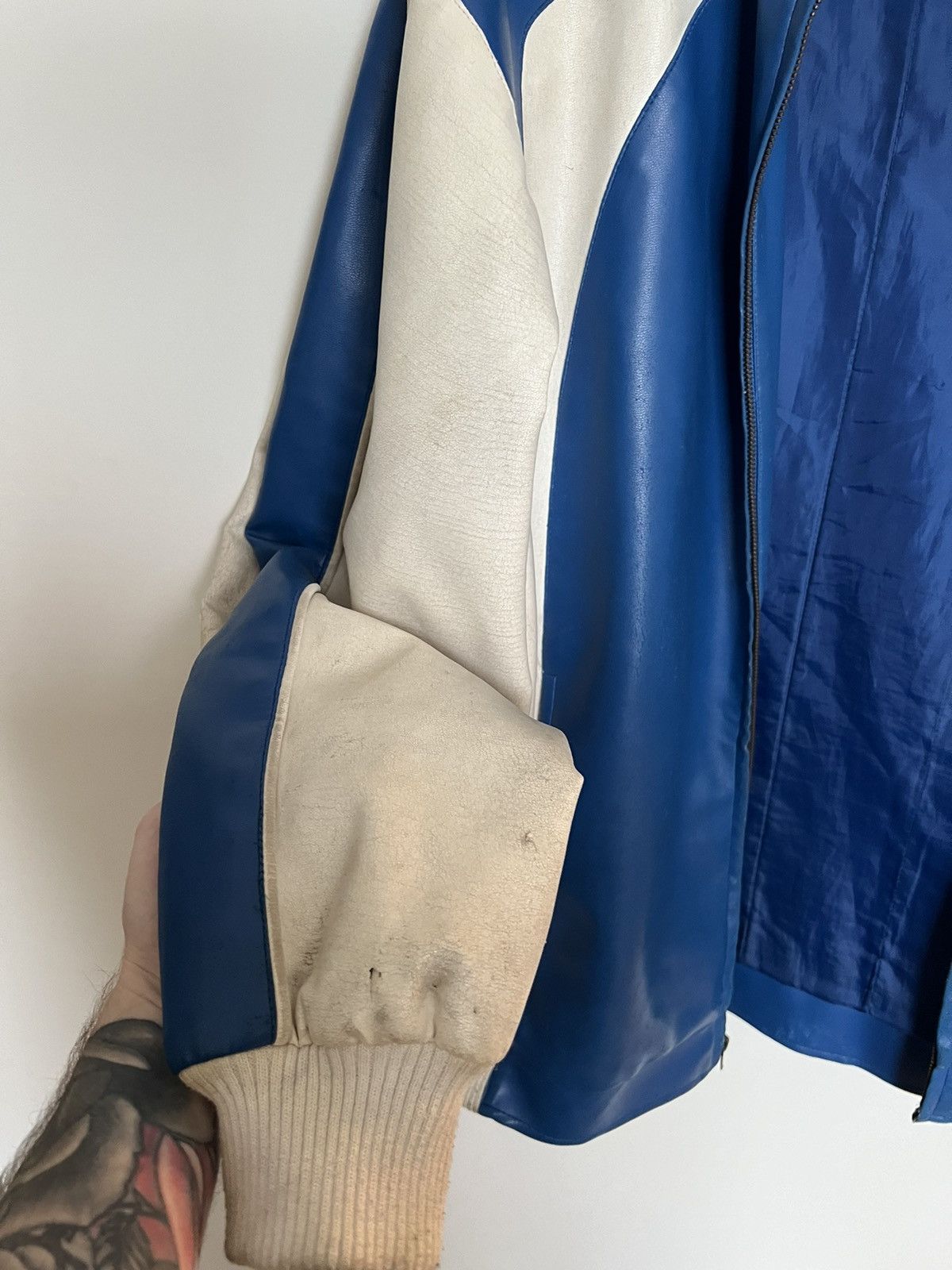 NFL × Vintage Insane Vintage 90s Indianapolis Colts Leather Jacket Size US M / EU 48-50 / 2 - 5 Thumbnail
