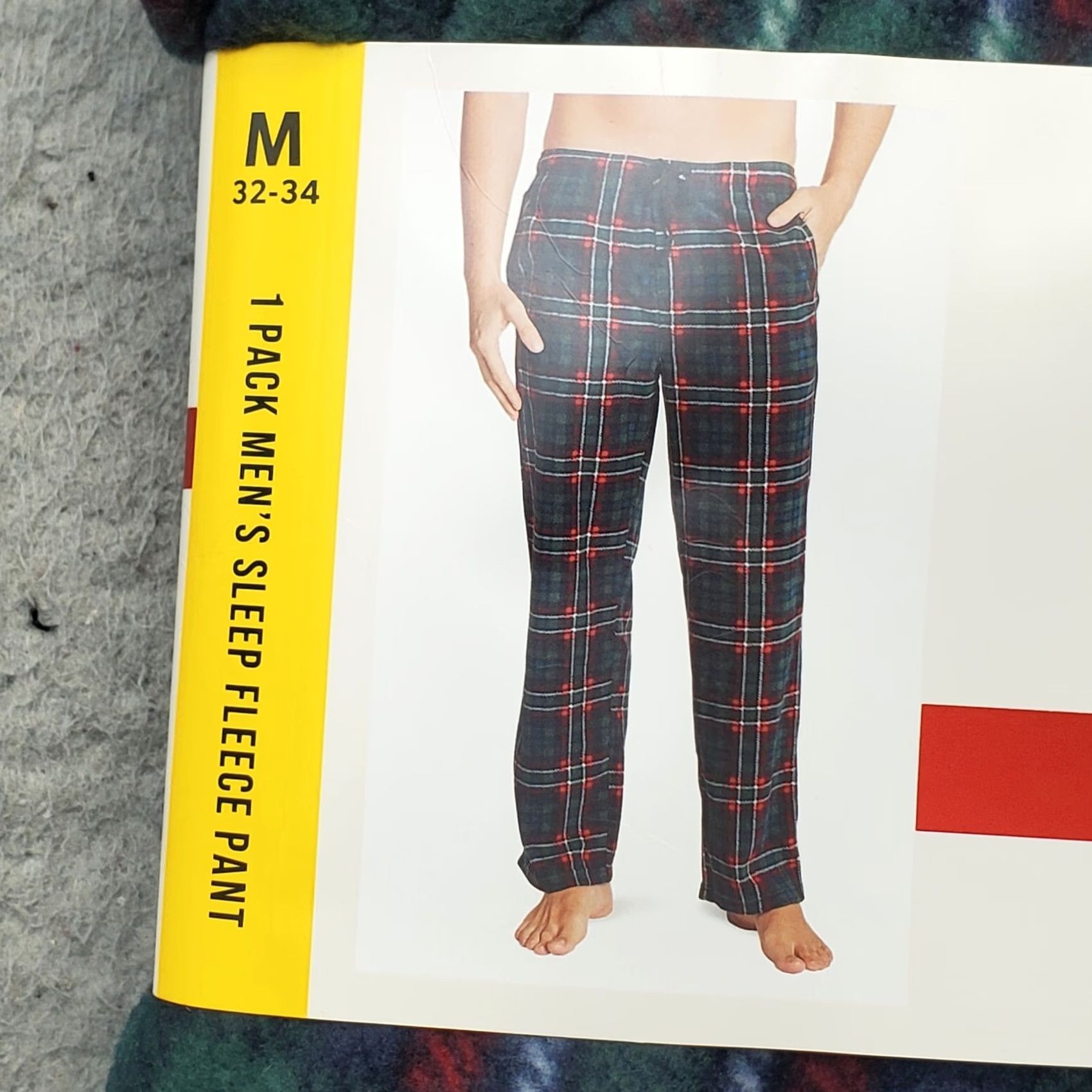 Lucky Brand Lucky Brand Sleep Fleece Pants Mens M Multi Plaid Cloud Soft Elastic Waistband NWT, Pajama Pants, Regular, Multicolor, Men Size US 31 - 6 Thumbnail