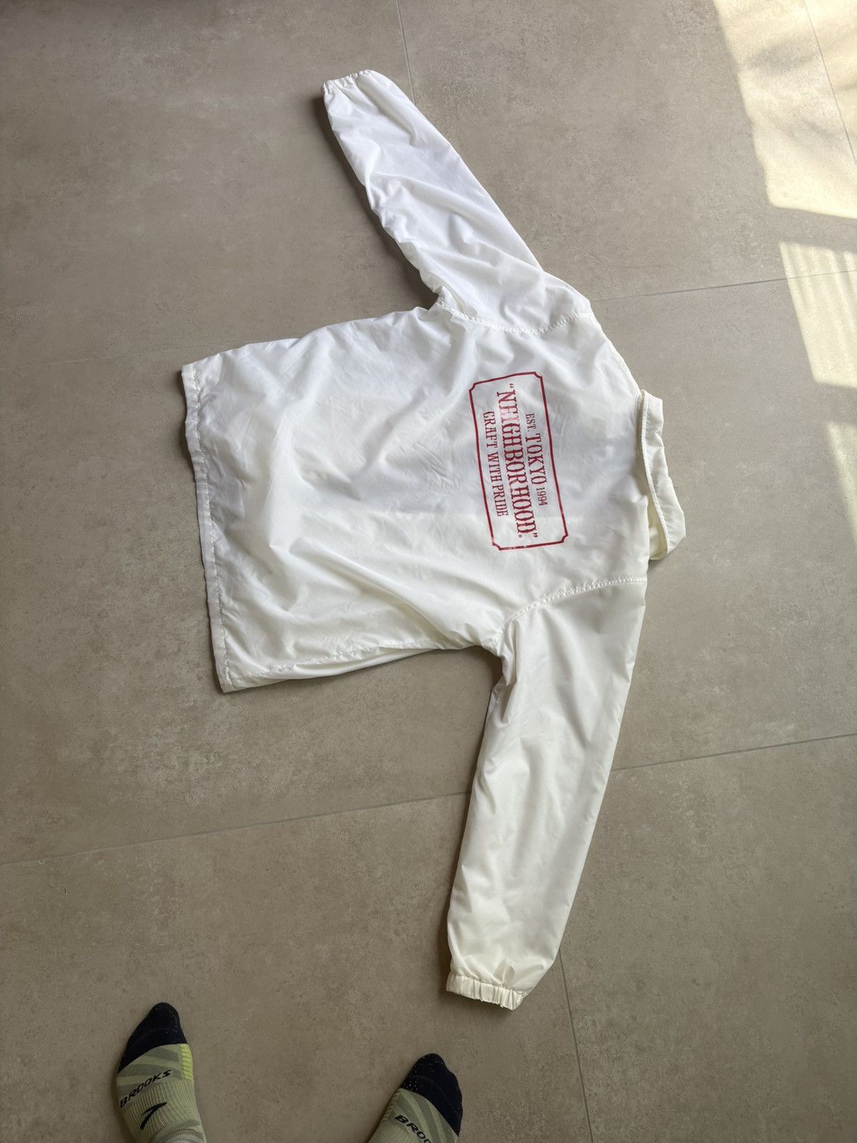 Neighborhood Neighborhood white windbreaker jacket Size US XL / EU 56 / 4 - 8 Thumbnail