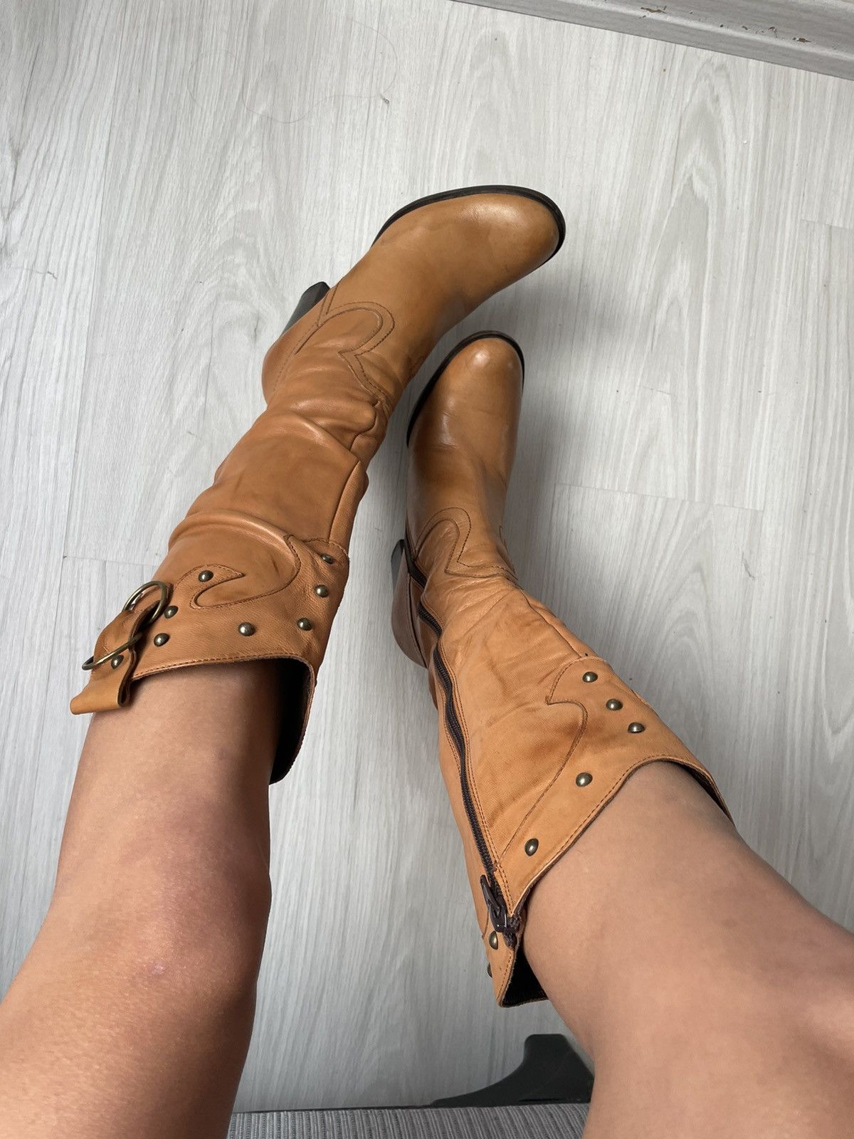 Vintage Vintage leather boots Size US 5.5 / IT 35.5 - 3 Thumbnail