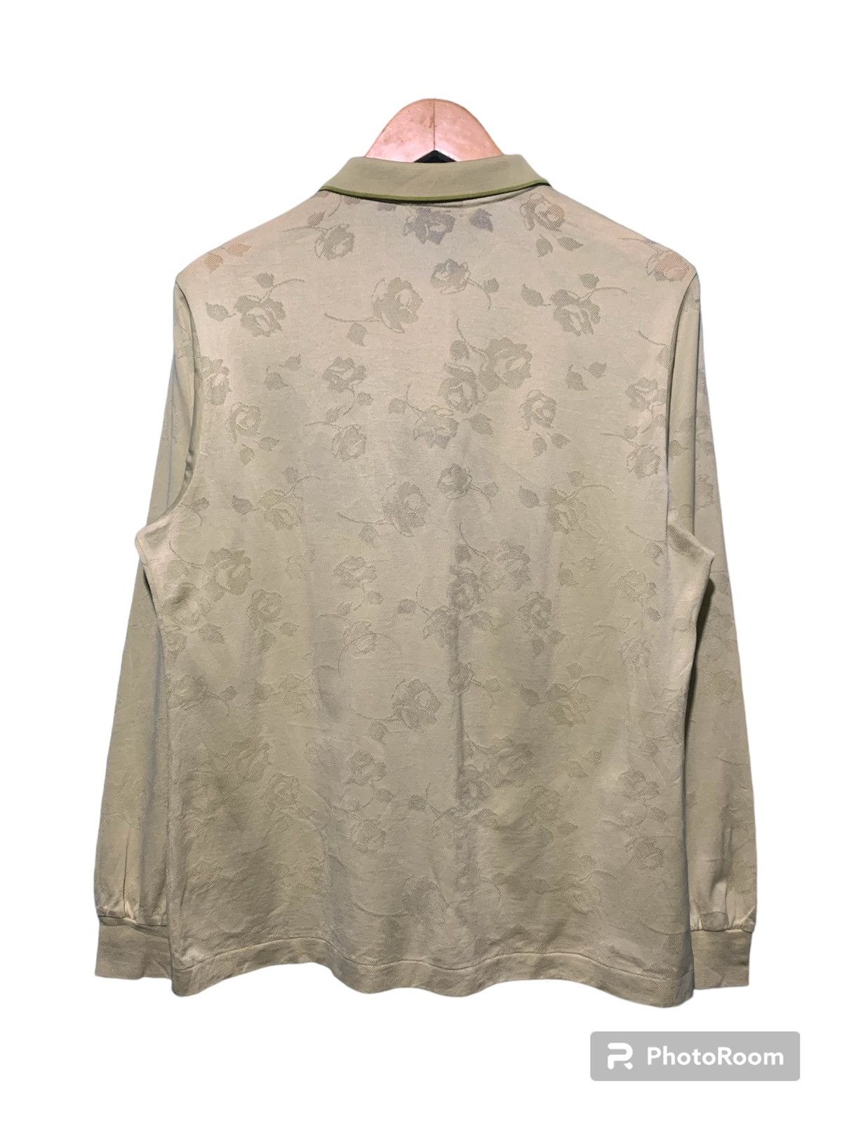Balenciaga Rare❗️Balenciaga vintage mesh floral long sleeve polo shirt Size L / US 10 / IT 46 - 5 Thumbnail