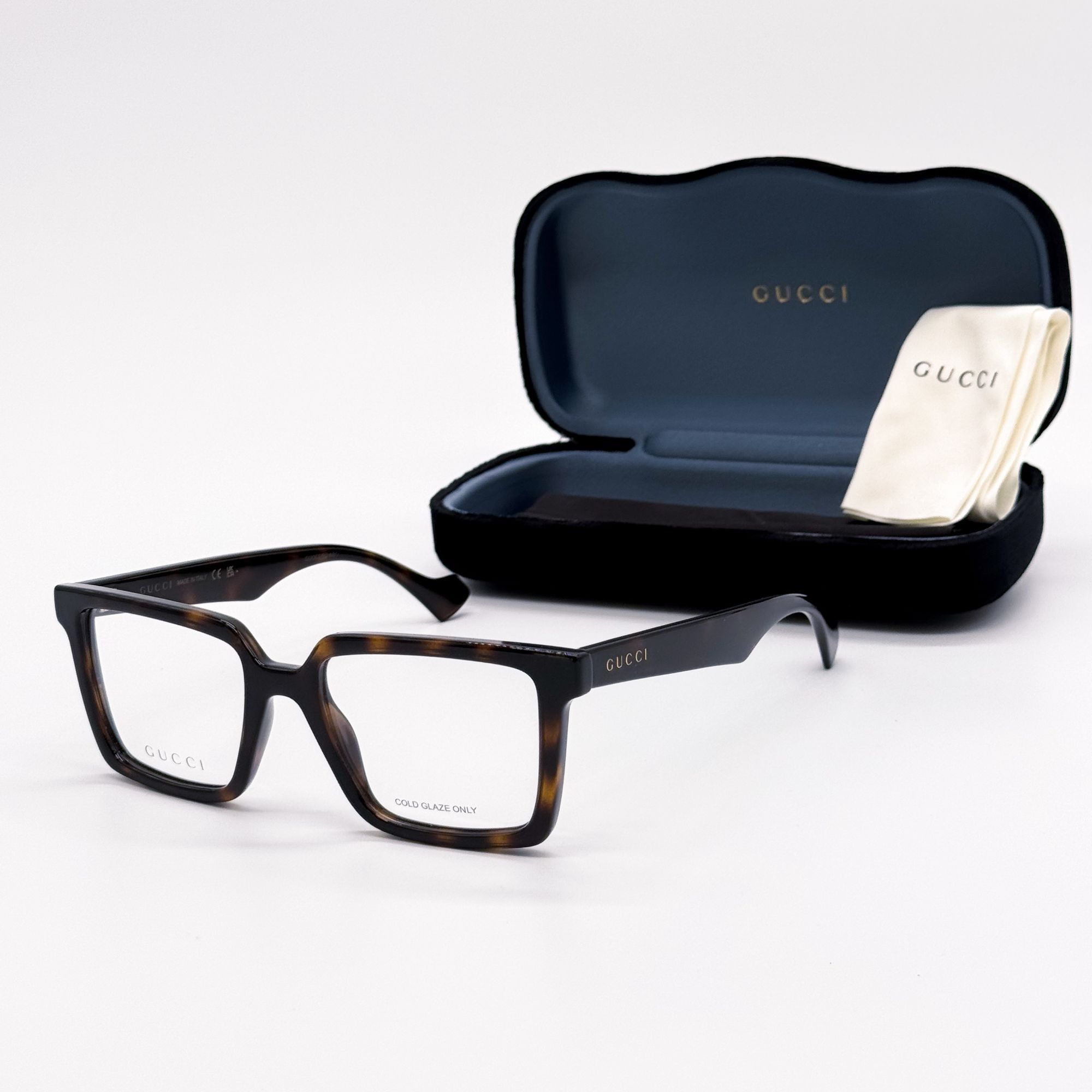 Gucci NEW GUCCI EYEGLASSES GG1540O 002 HAVANA UNISEX EYEWEAR GUCCI Size ONE SIZE - 1 Thumbnail